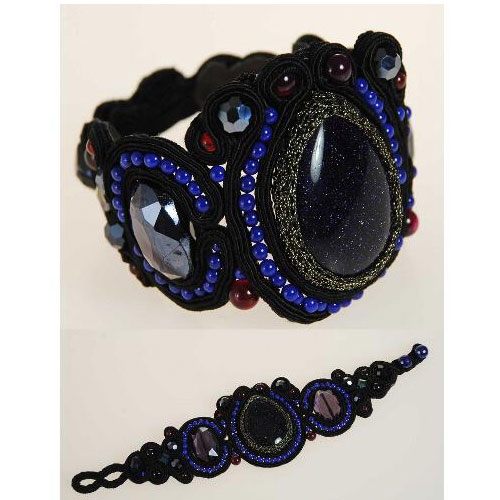 METAL AND STONE BRACELET - MADE IN PRC