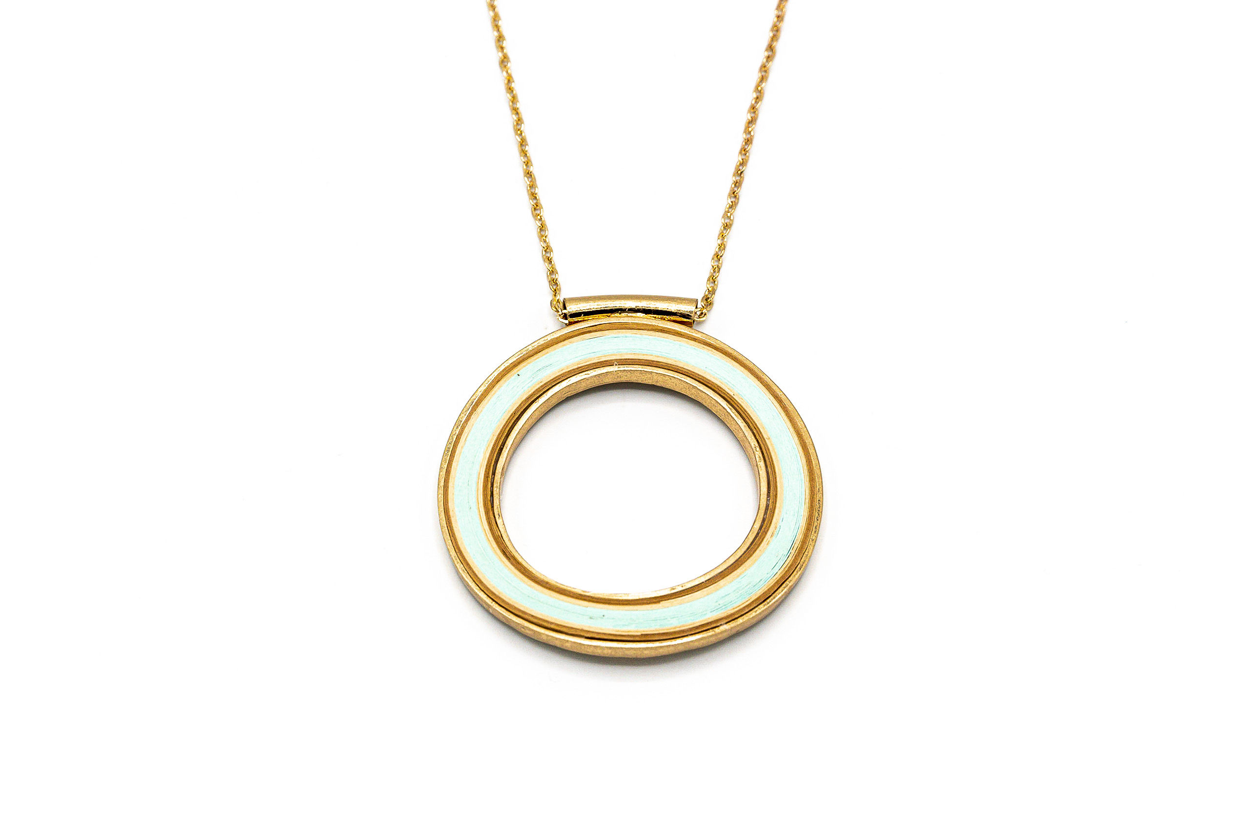 METAL AND PAPER NECKLACE