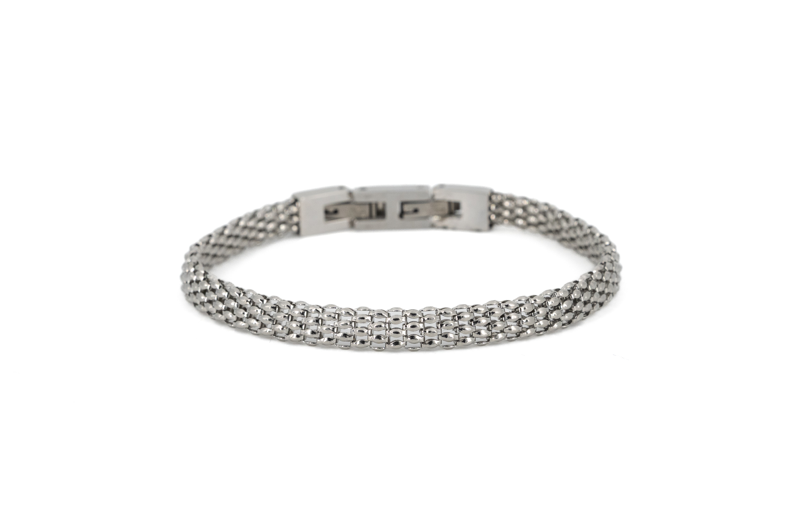 Bracciale uomo acciaio maglia intrecciatae