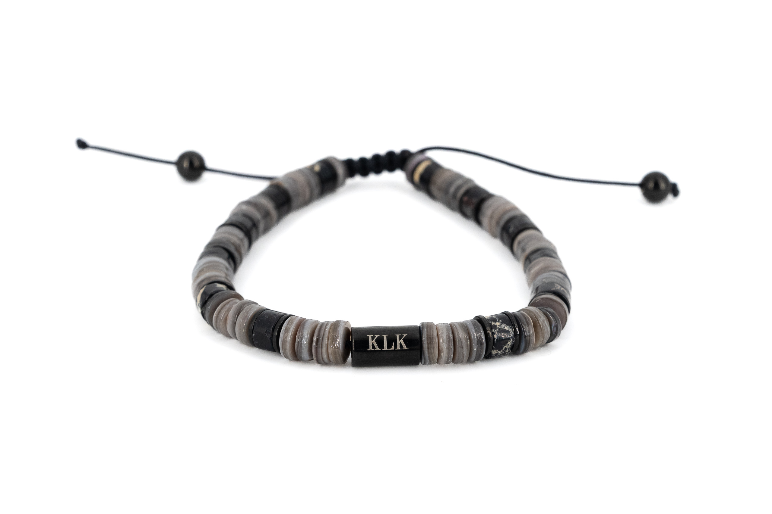 stainless steel and stone bracelet