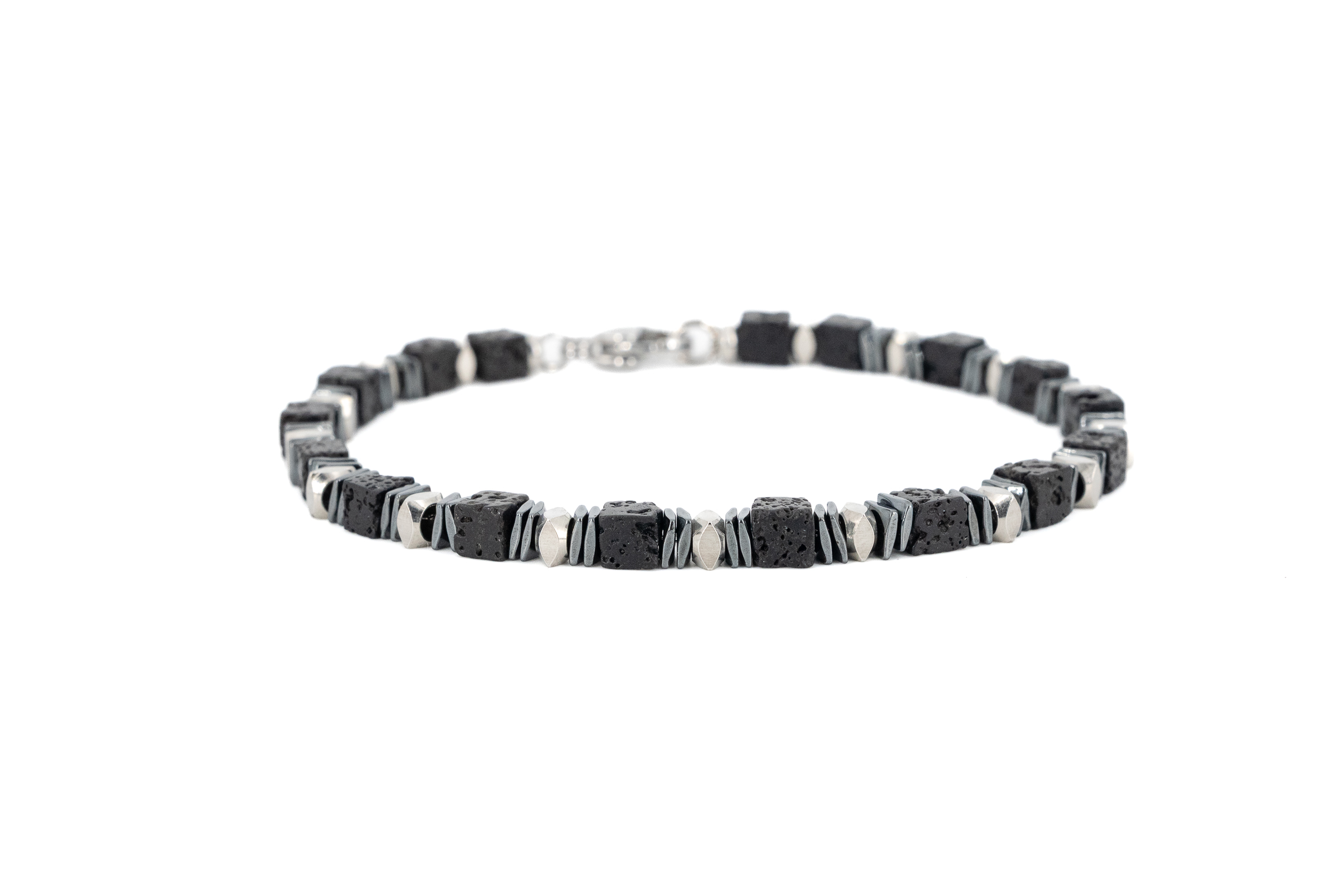 stainless steel and stone bracelet