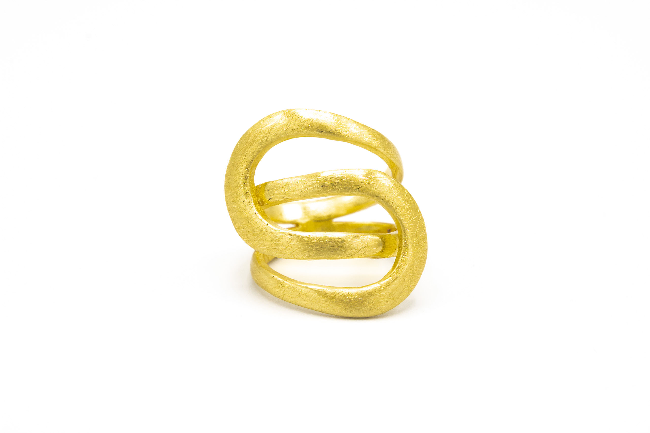 Anello ottone forma di otto
