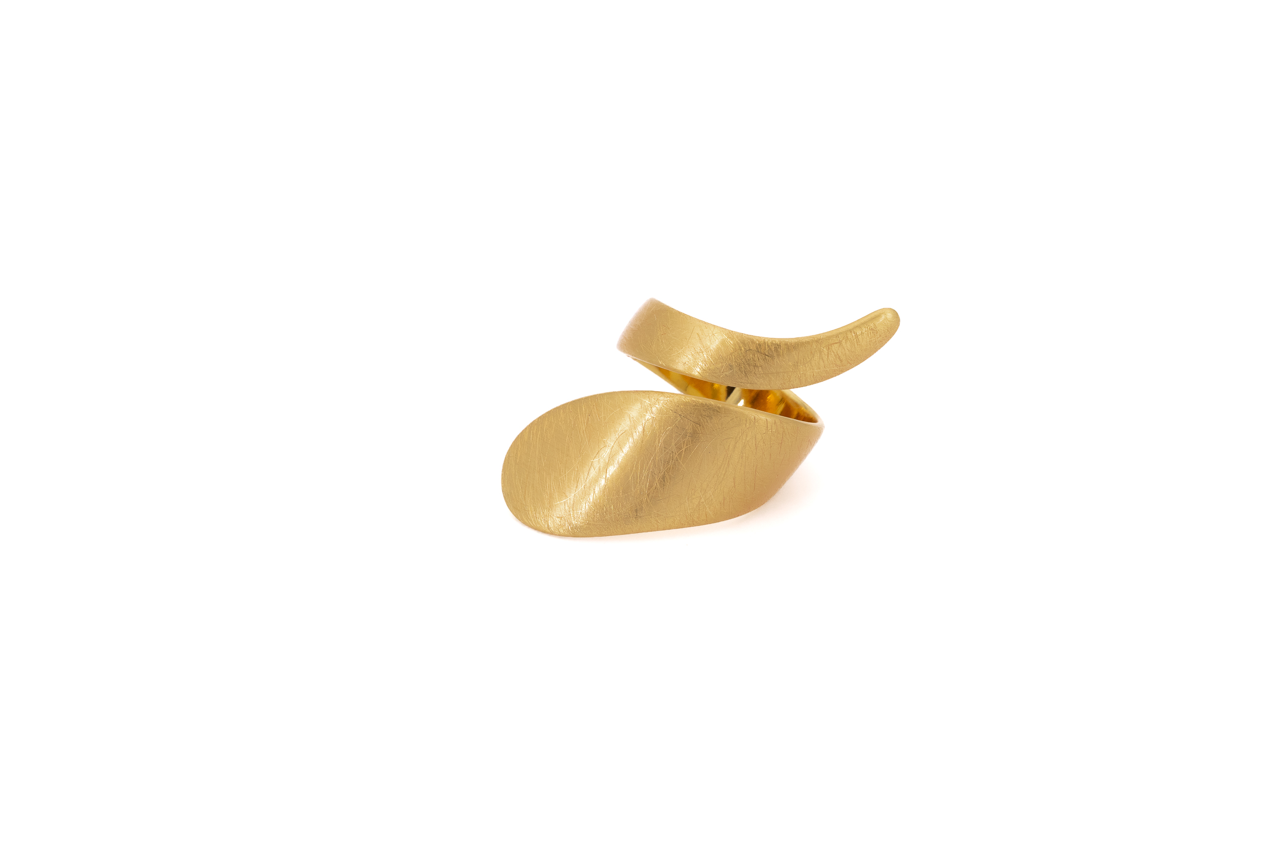 Anello ottone serpente stilizzato
