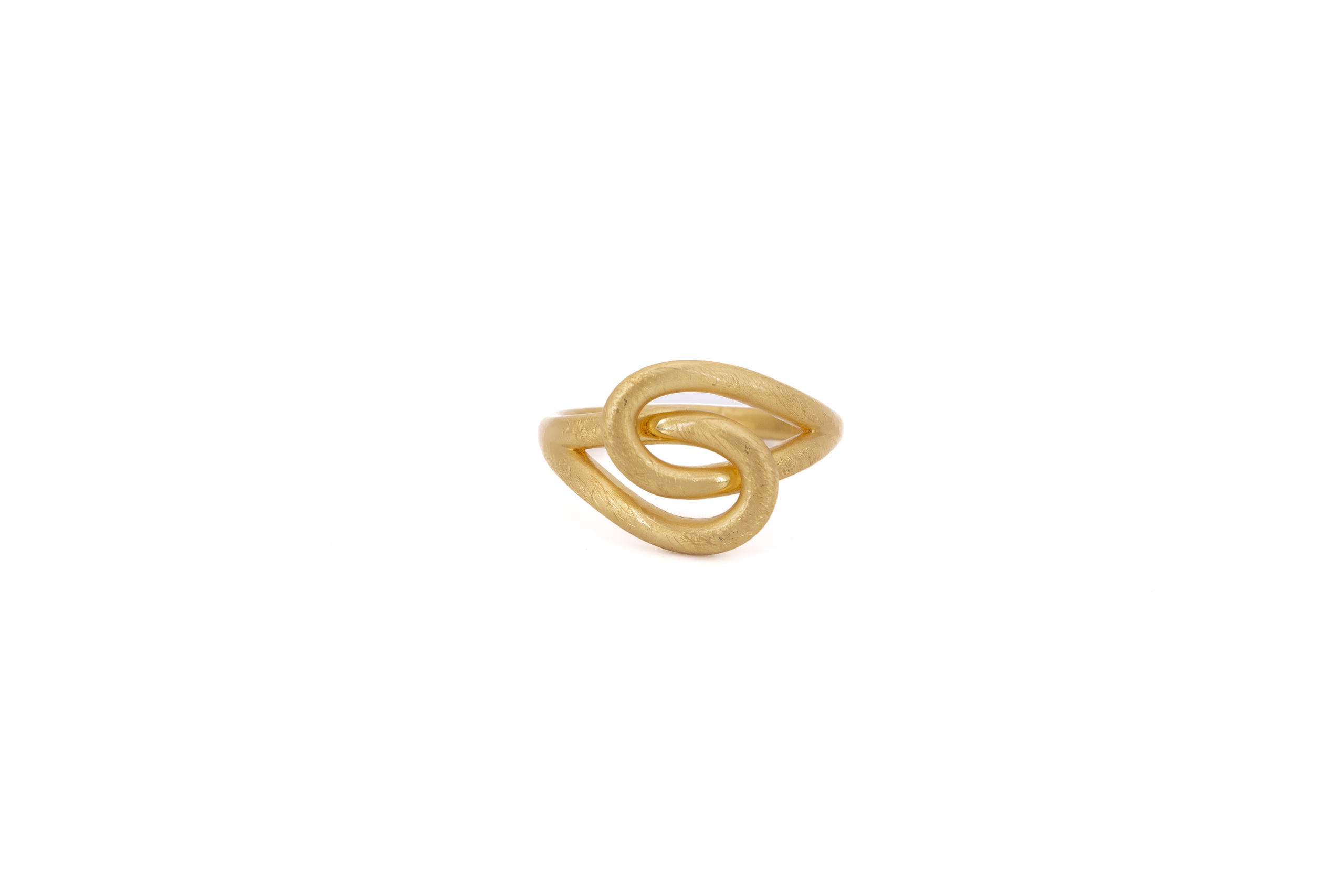 Anello ottone nodo centrale