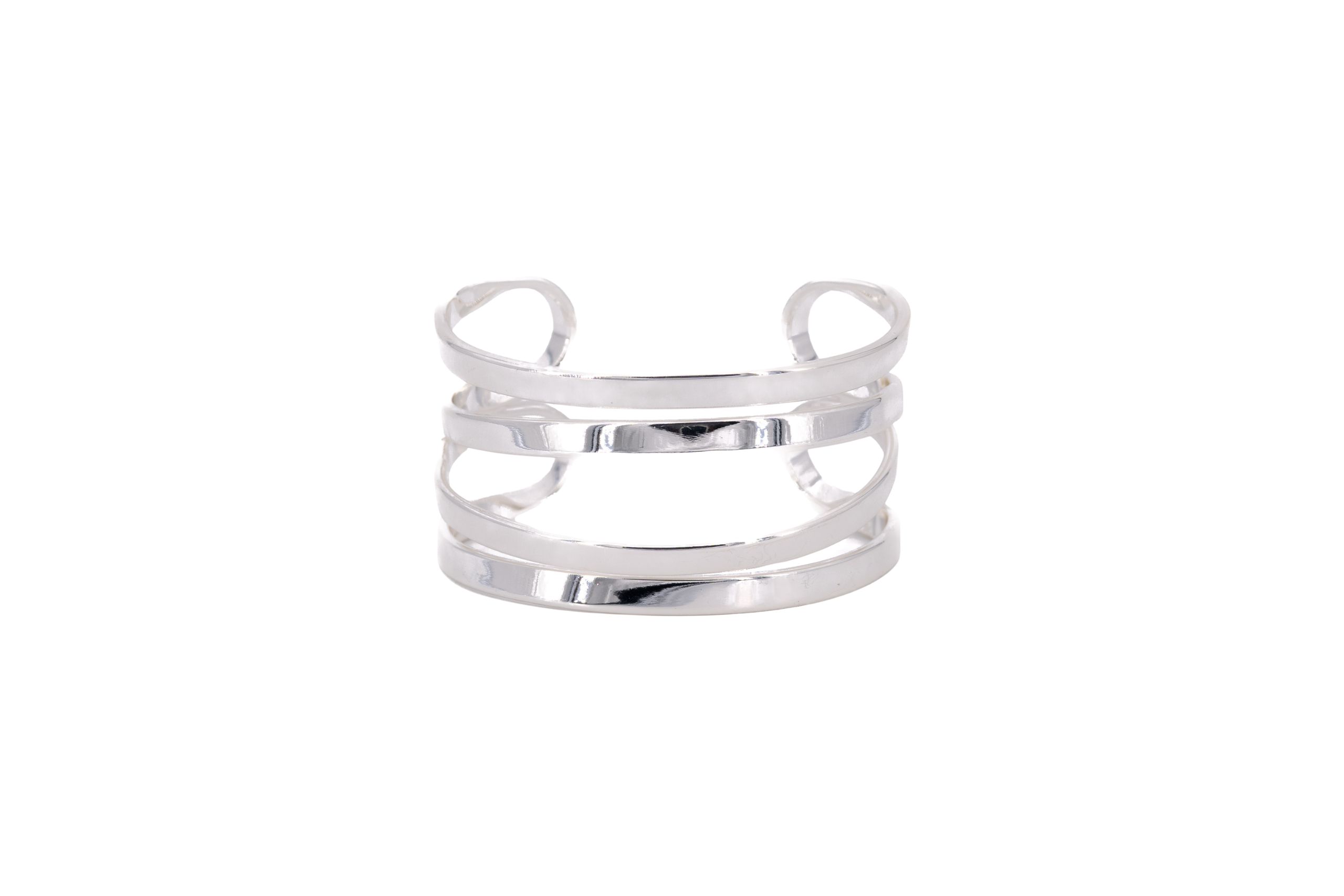 Bracciale ottone fascia quattro giri