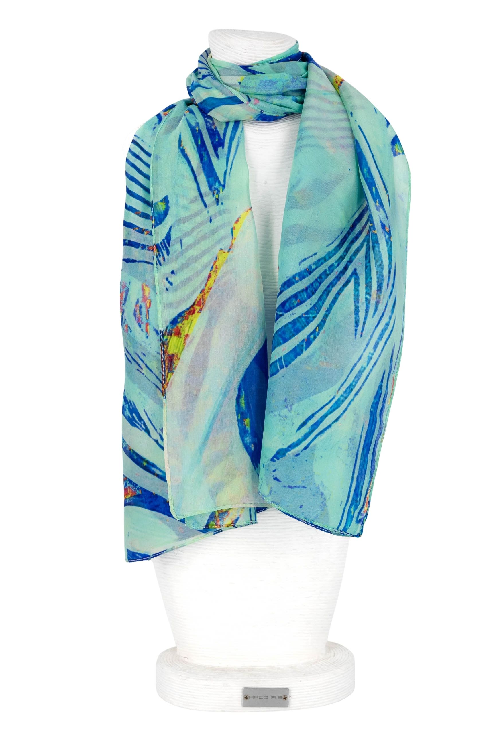 Sciarpa seta piccola 50x180 disegno fantasia zebrata