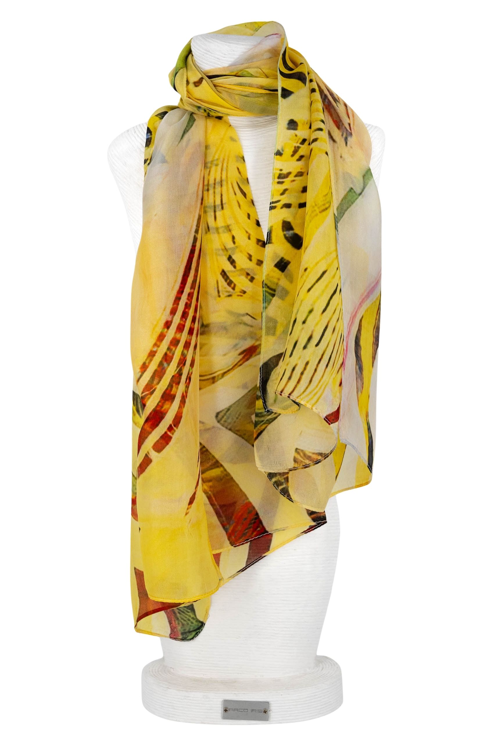 Sciarpa seta piccola 50x180 disegno fantasia zebrata