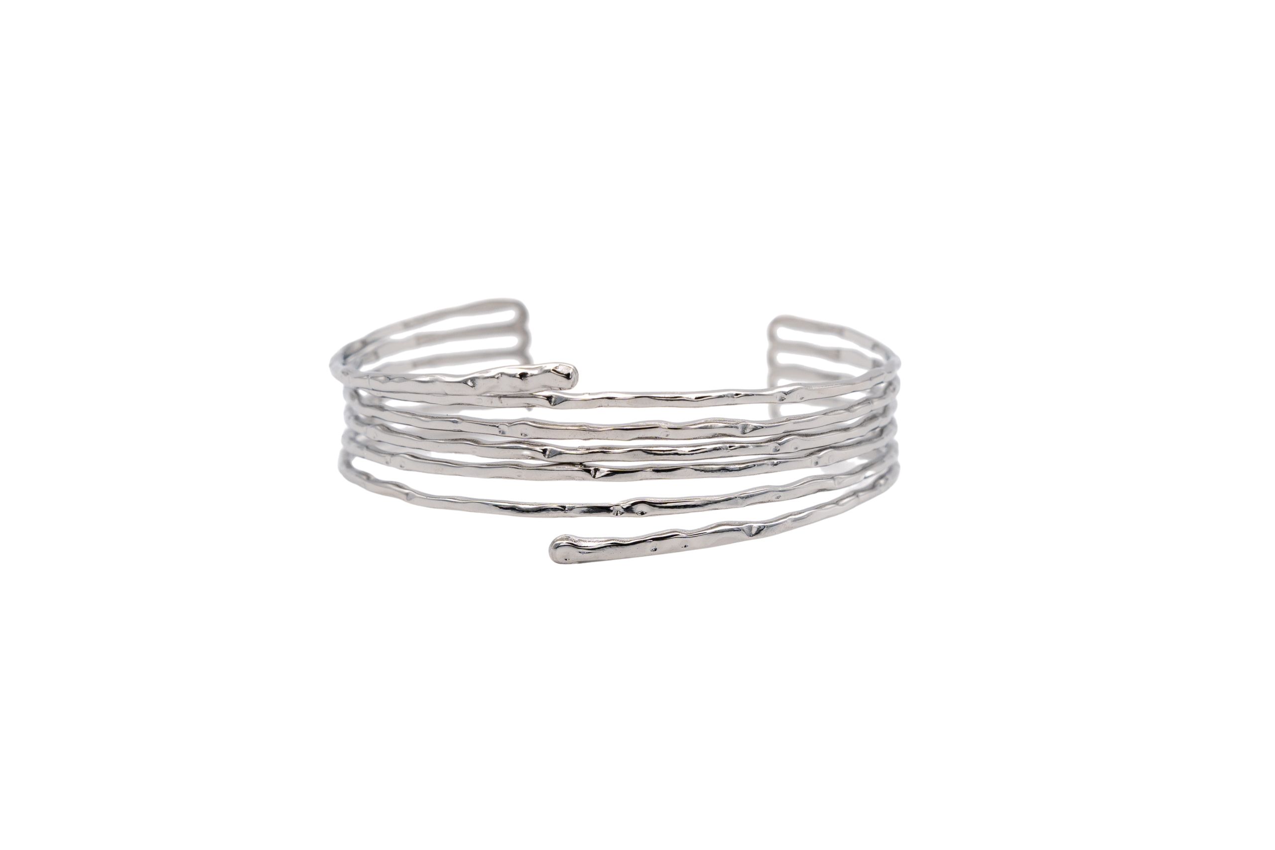 Bracciale acciaio multi righe
