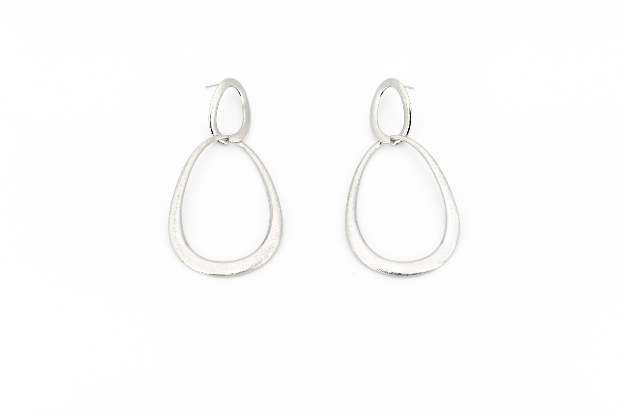 Orecchini acciaio goccia