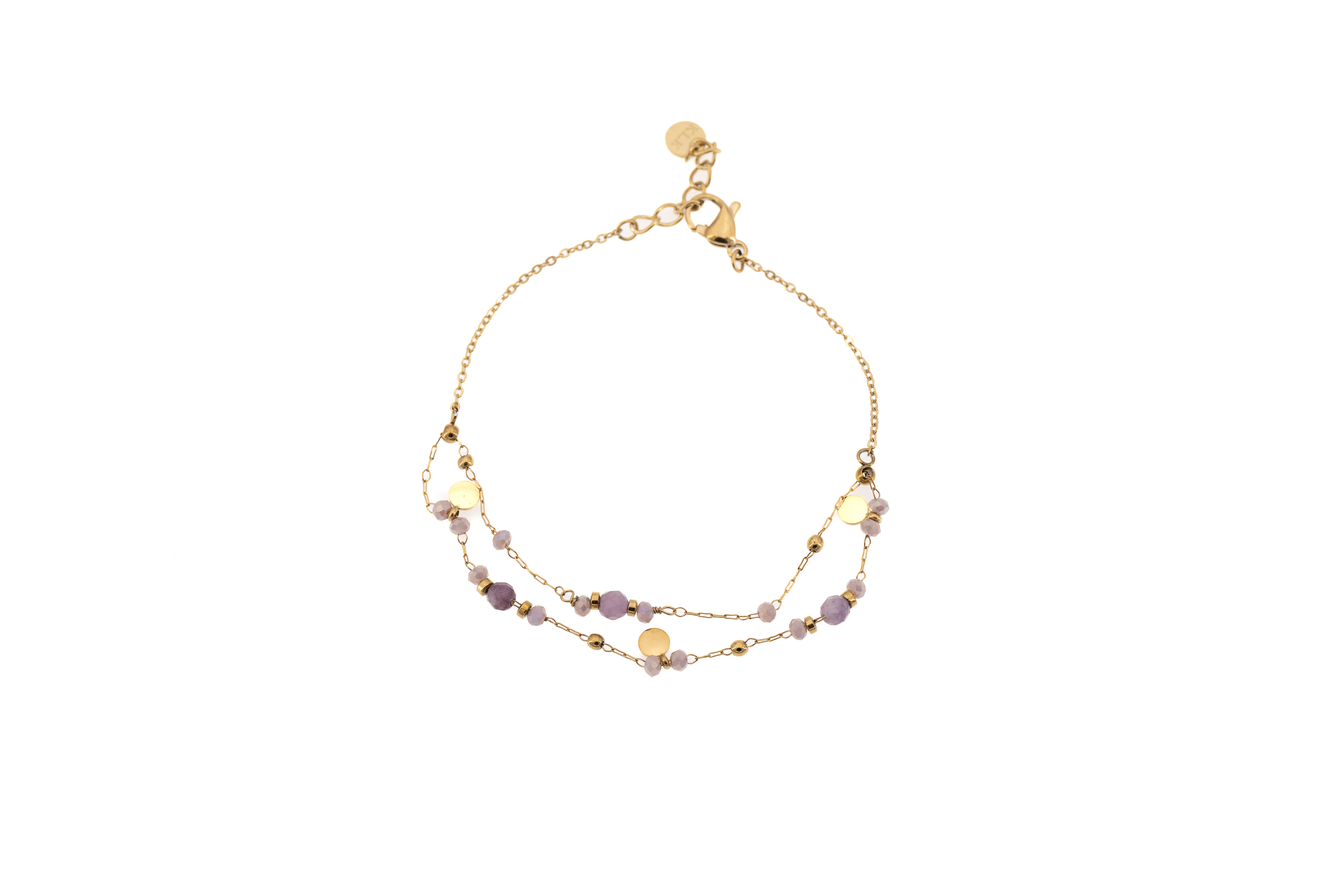 steel bracelet and stone