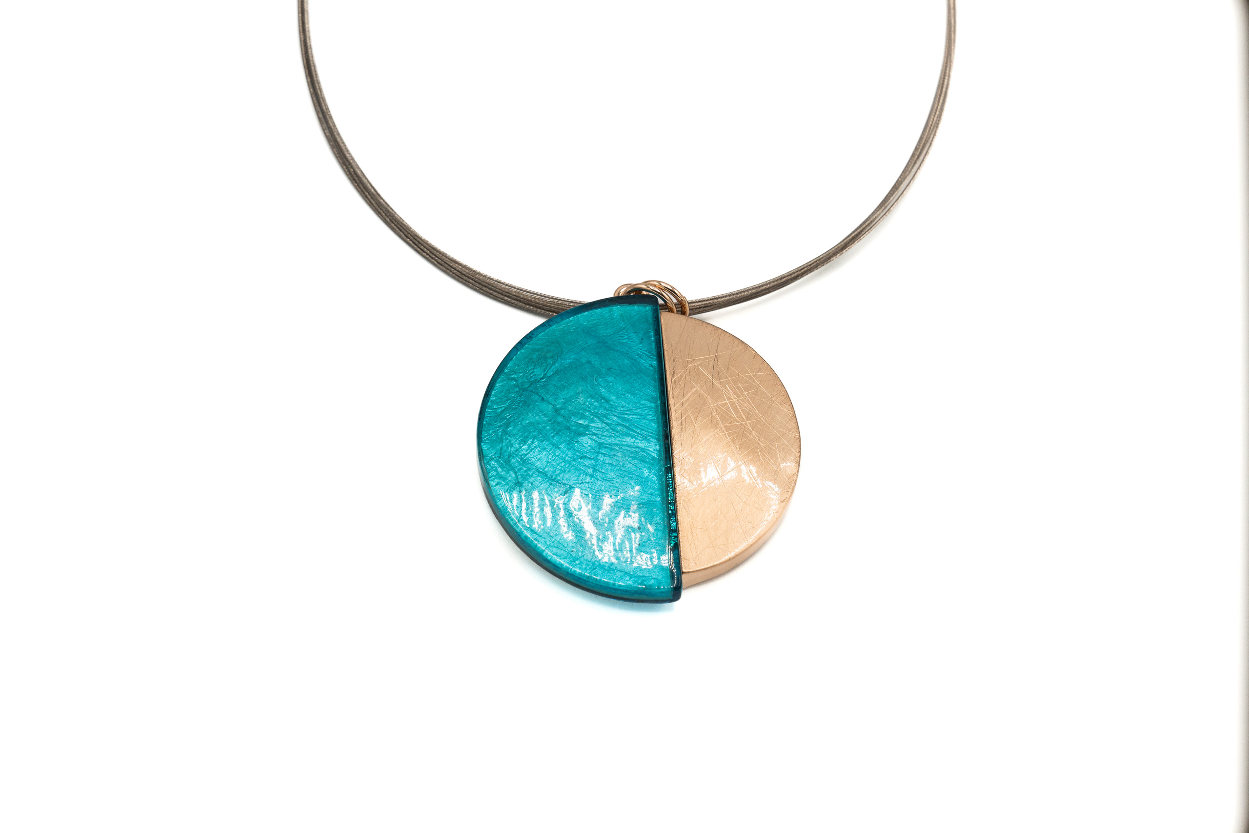 COLL.FILI ACCIAIO TONDO GR ZAMA BAGNO ORO ROSA+ RESINA MADRE PERLA TURC