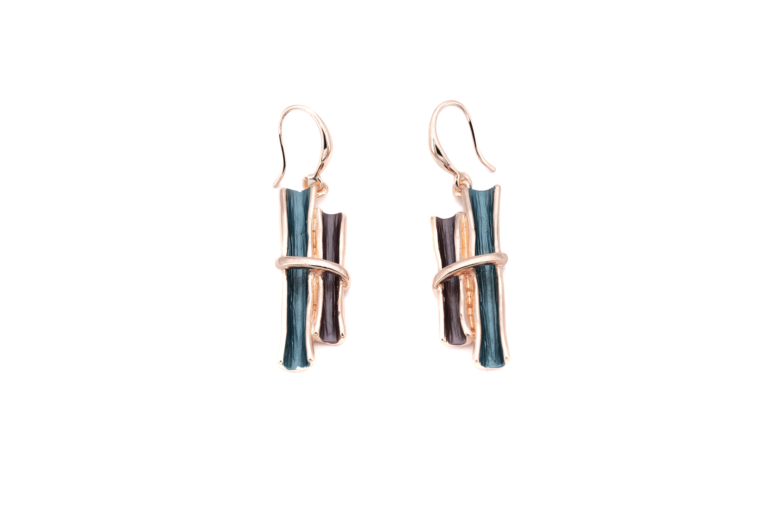 zamak earrings barrette verticali