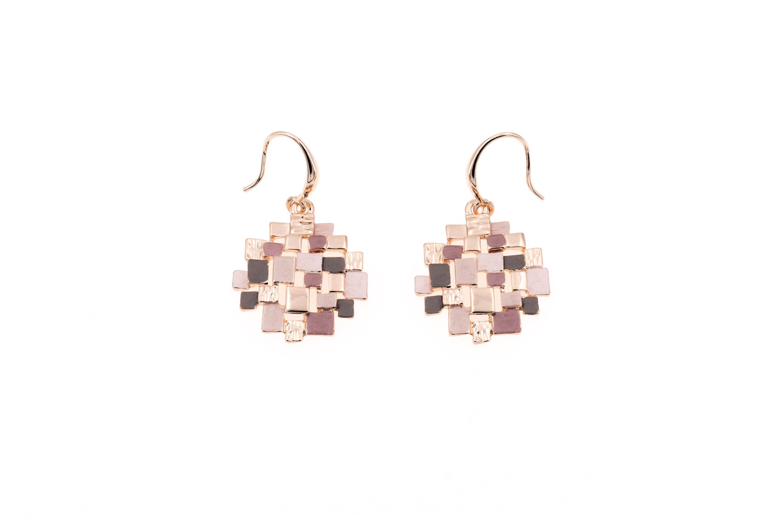 zamak earrings tondo mosaico