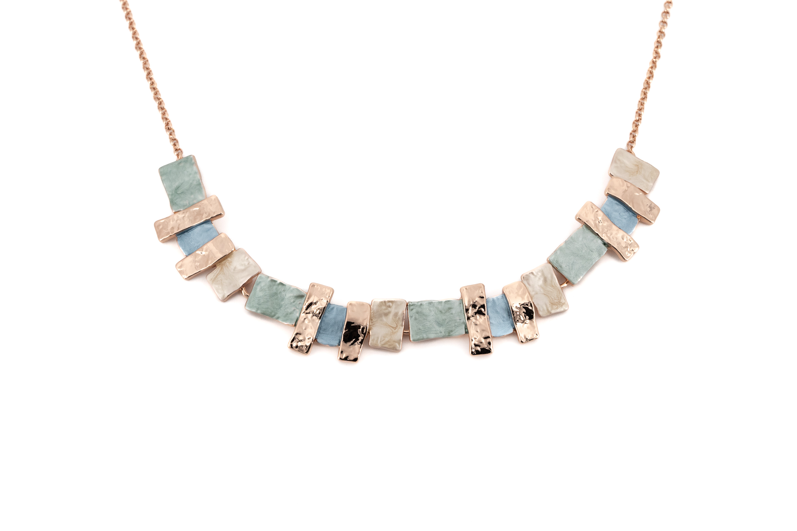 Collana catena corta zama multi barrette