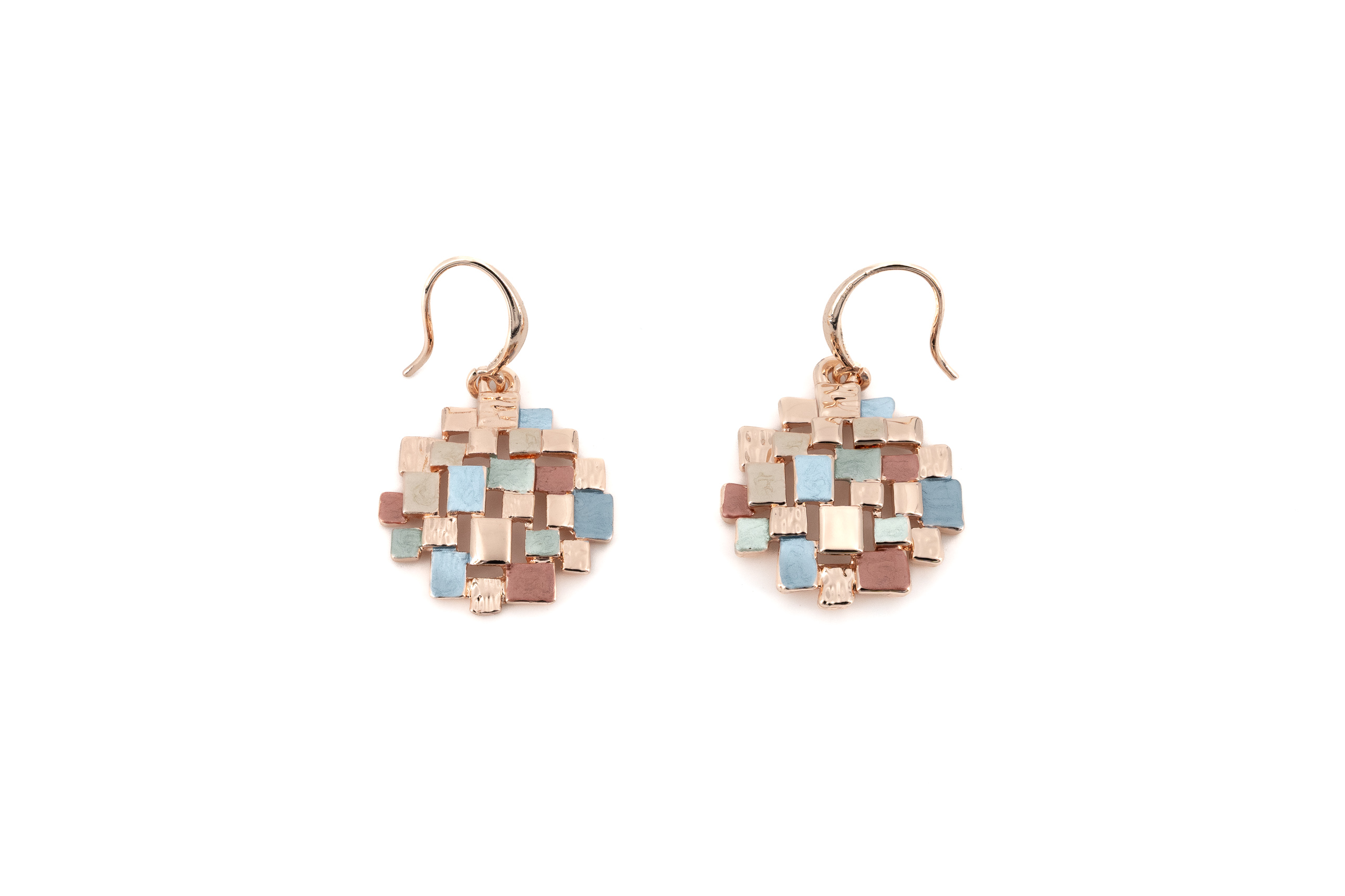 zamak earrings tondo