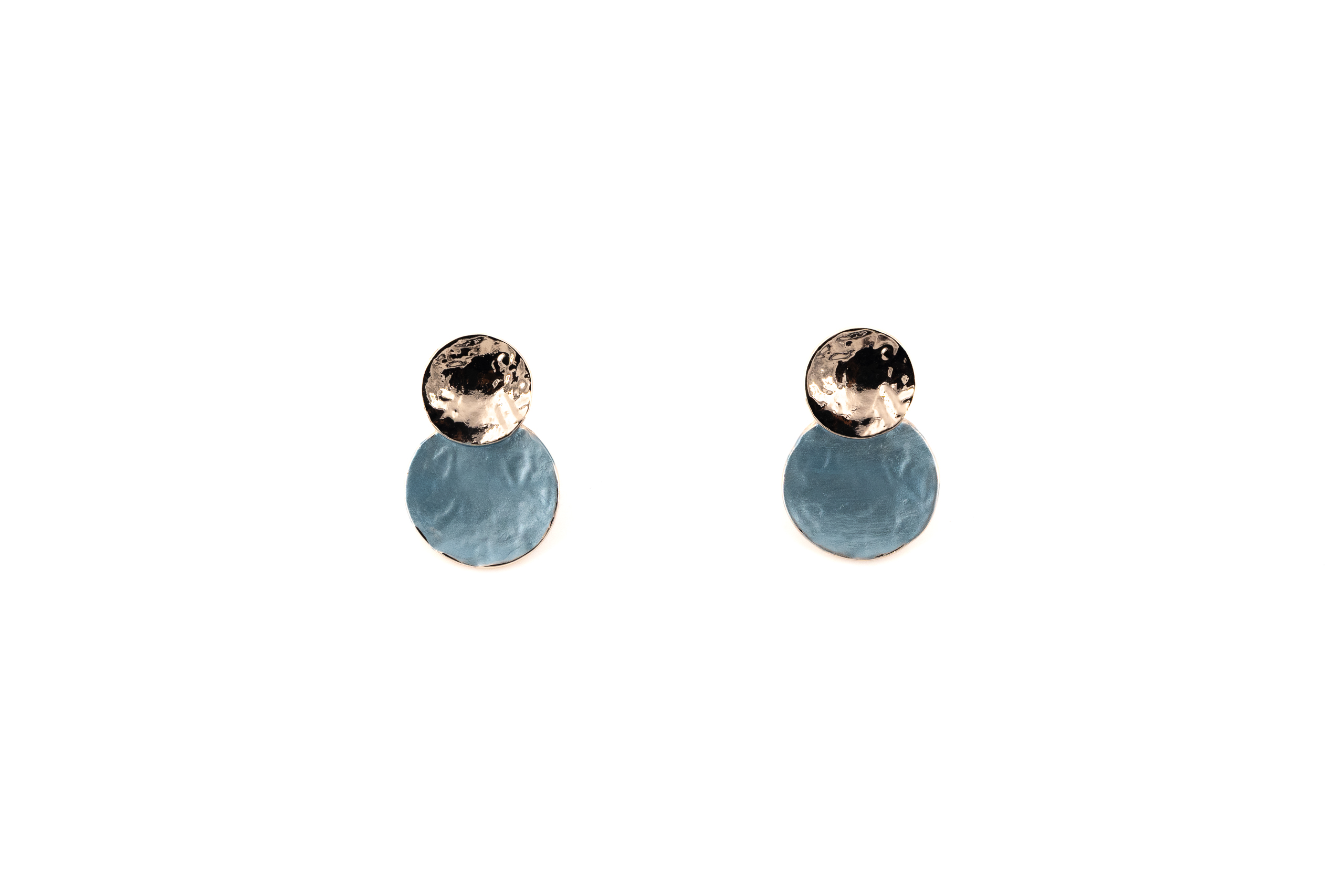 Orecchini zama due tondi