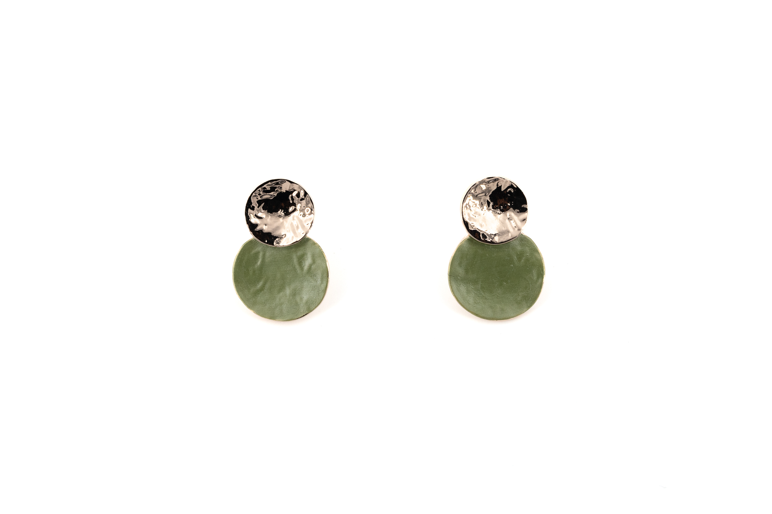 Orecchini zama due tondi