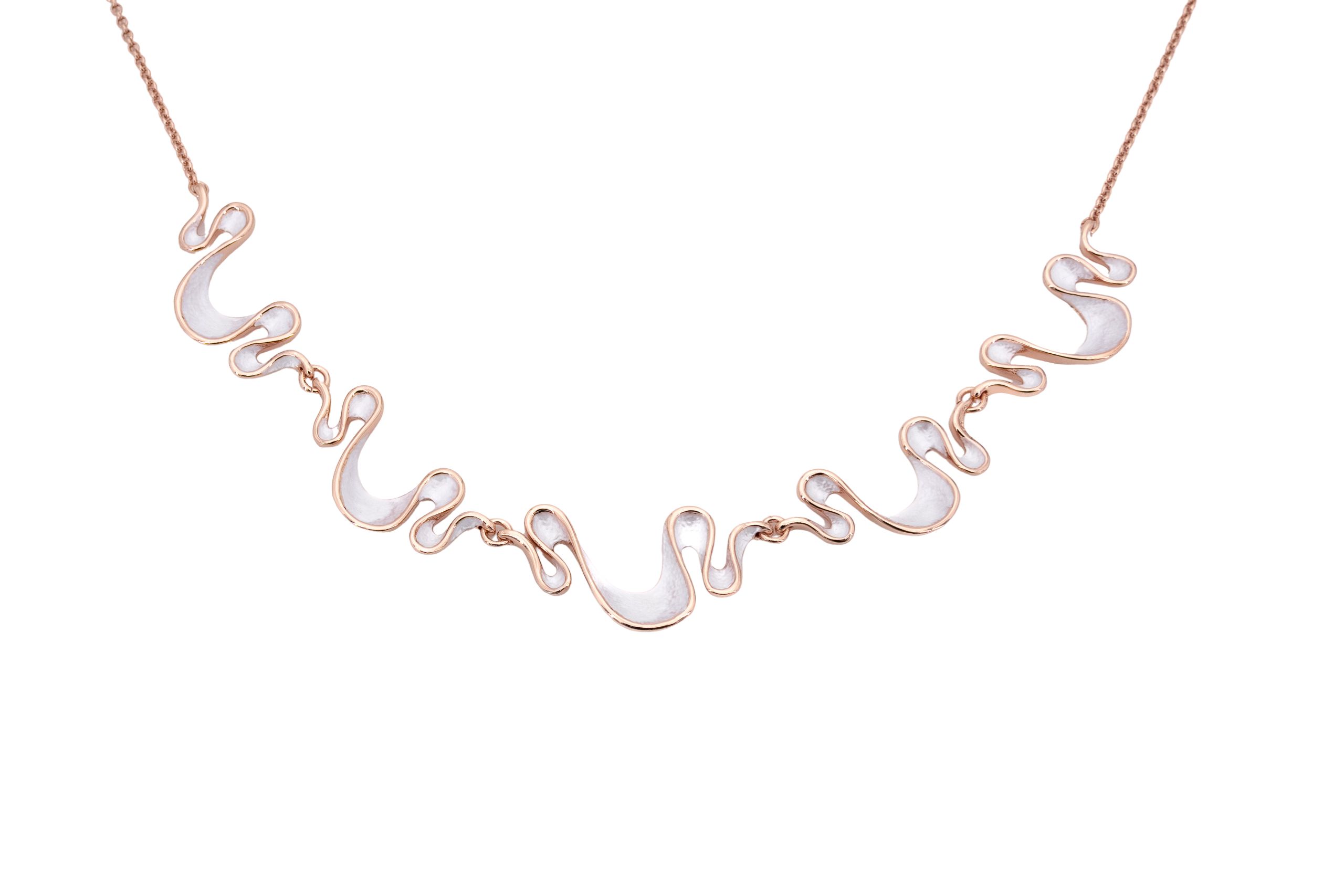 Collana catena corta zama multi onde