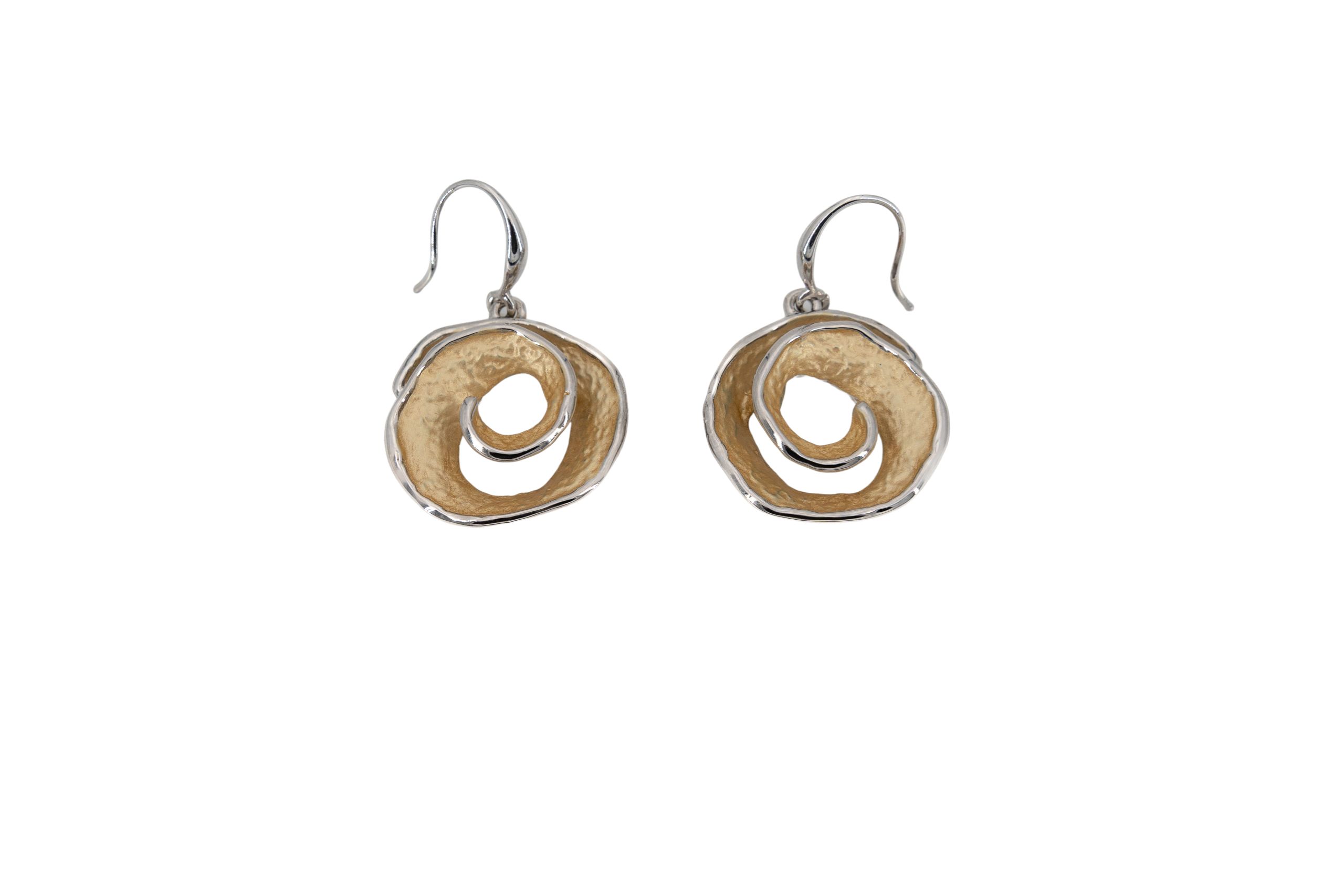 zamak earrings spirale