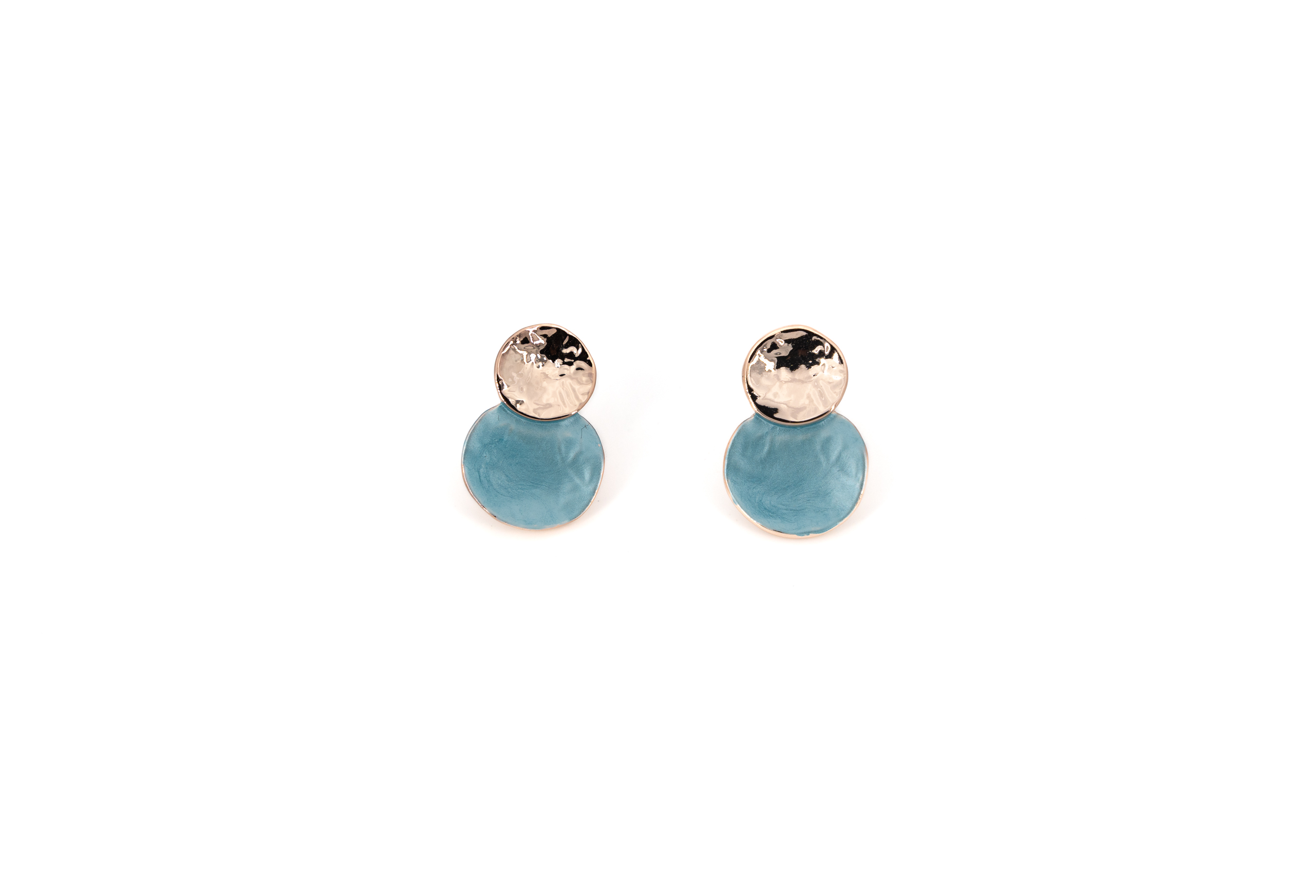 zamak earrings due tondi