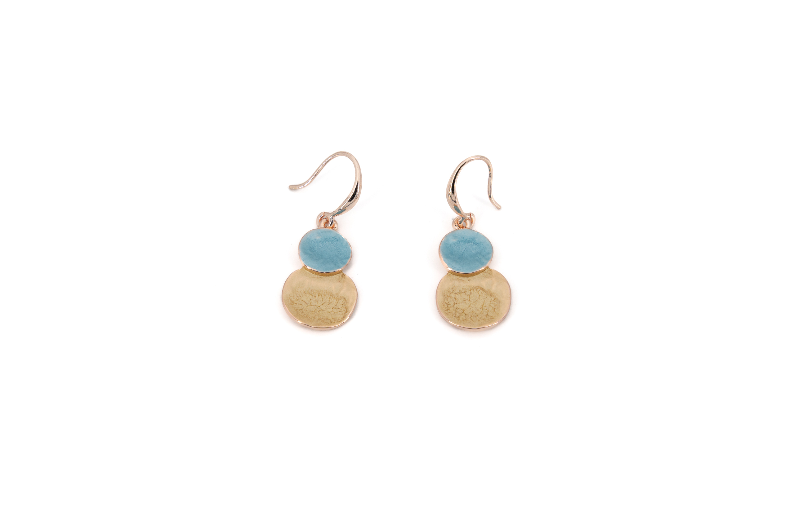 zamak earrings due tondi