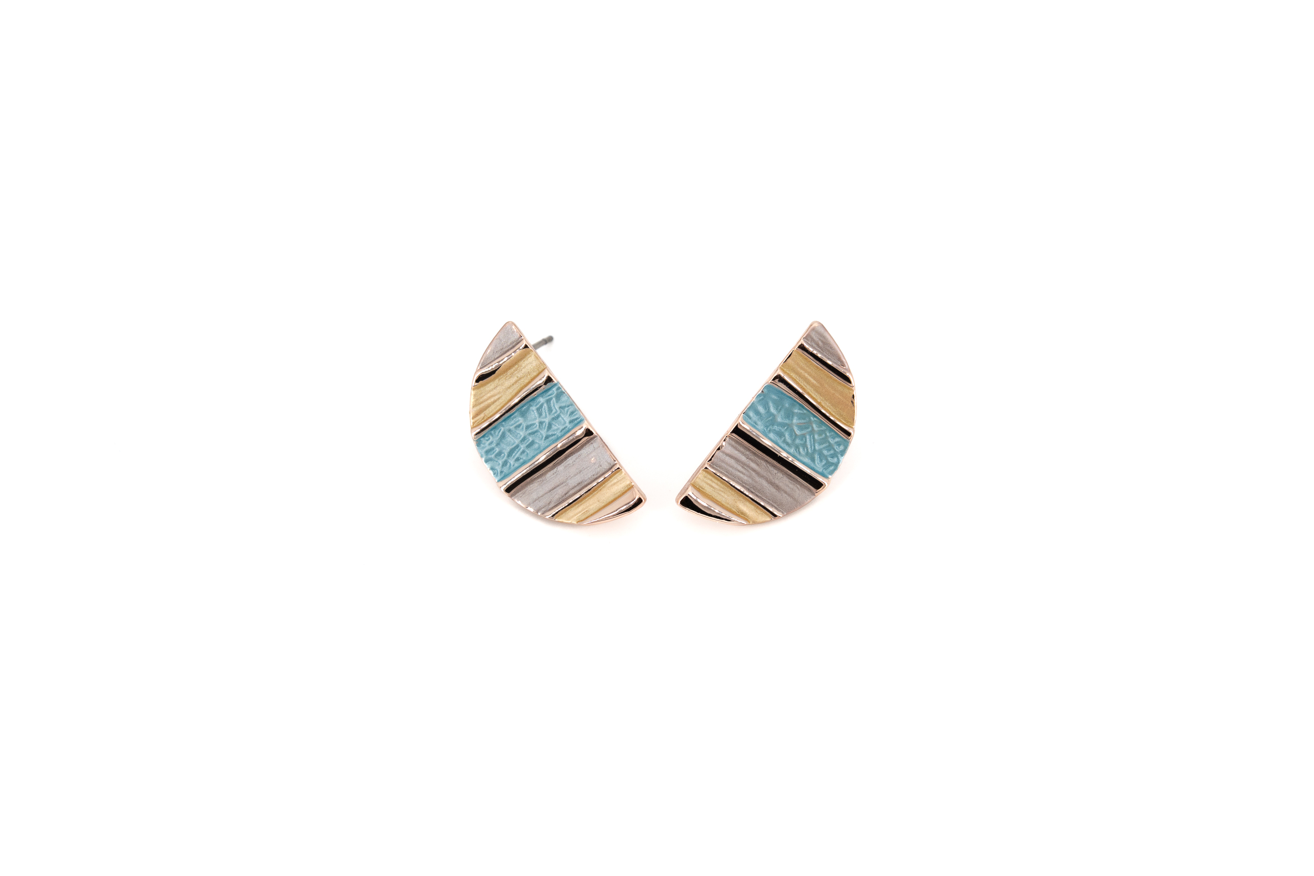 Orecchini zama mezza luna Patchwork