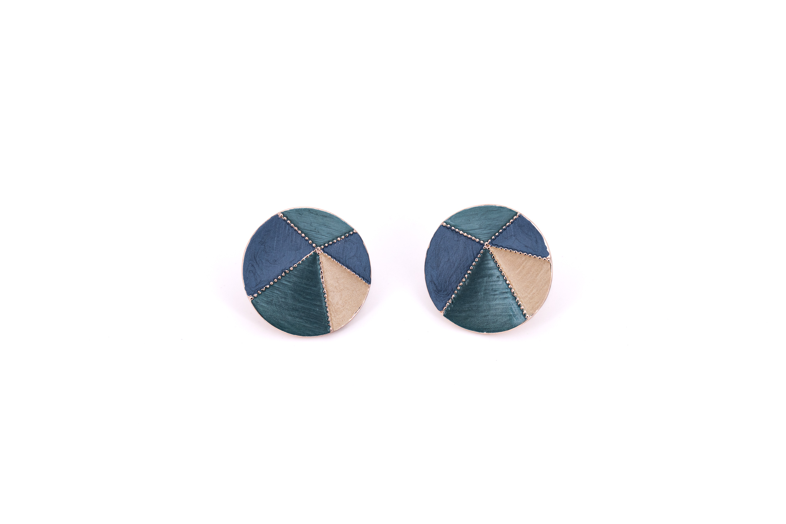 zamak earrings tondo