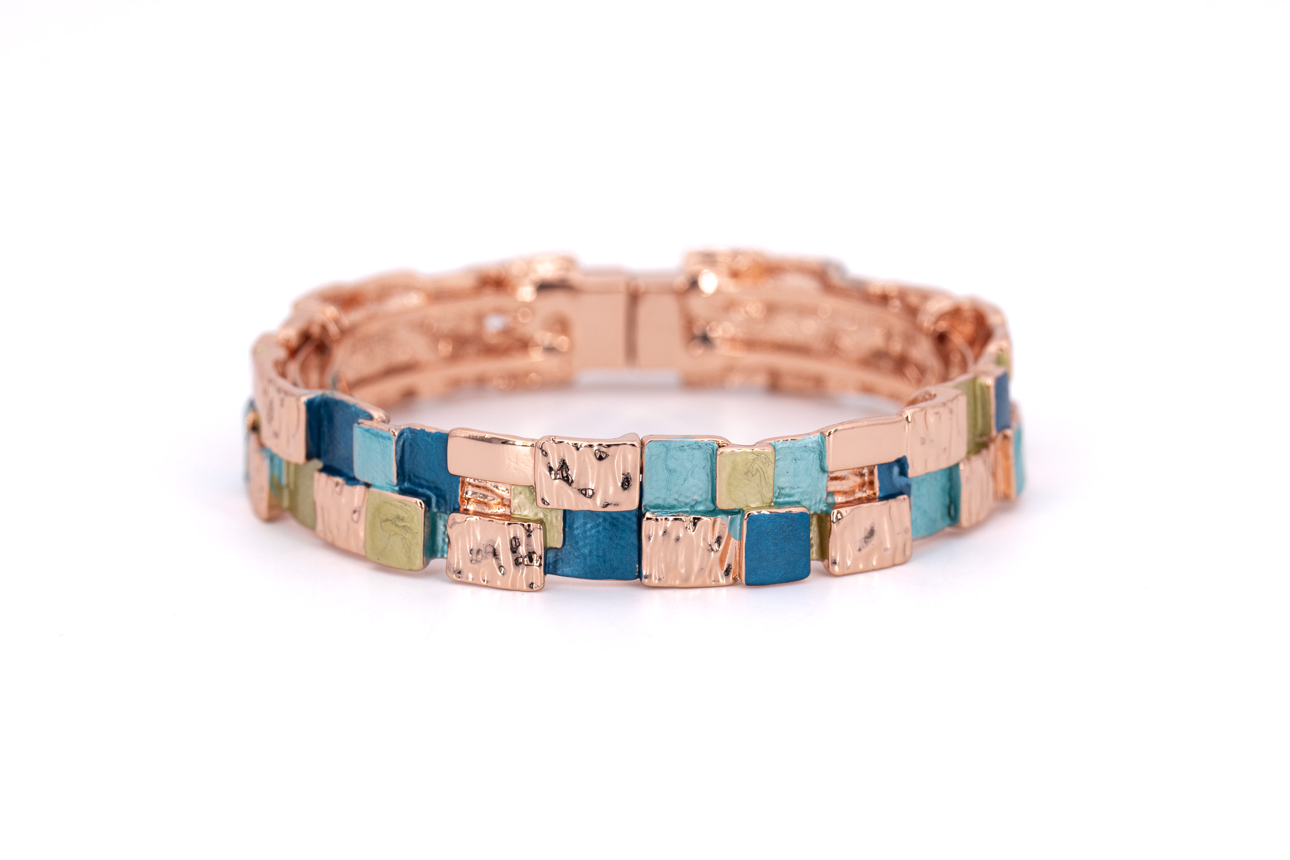 Bracciale zama multi quadretti mosaico
