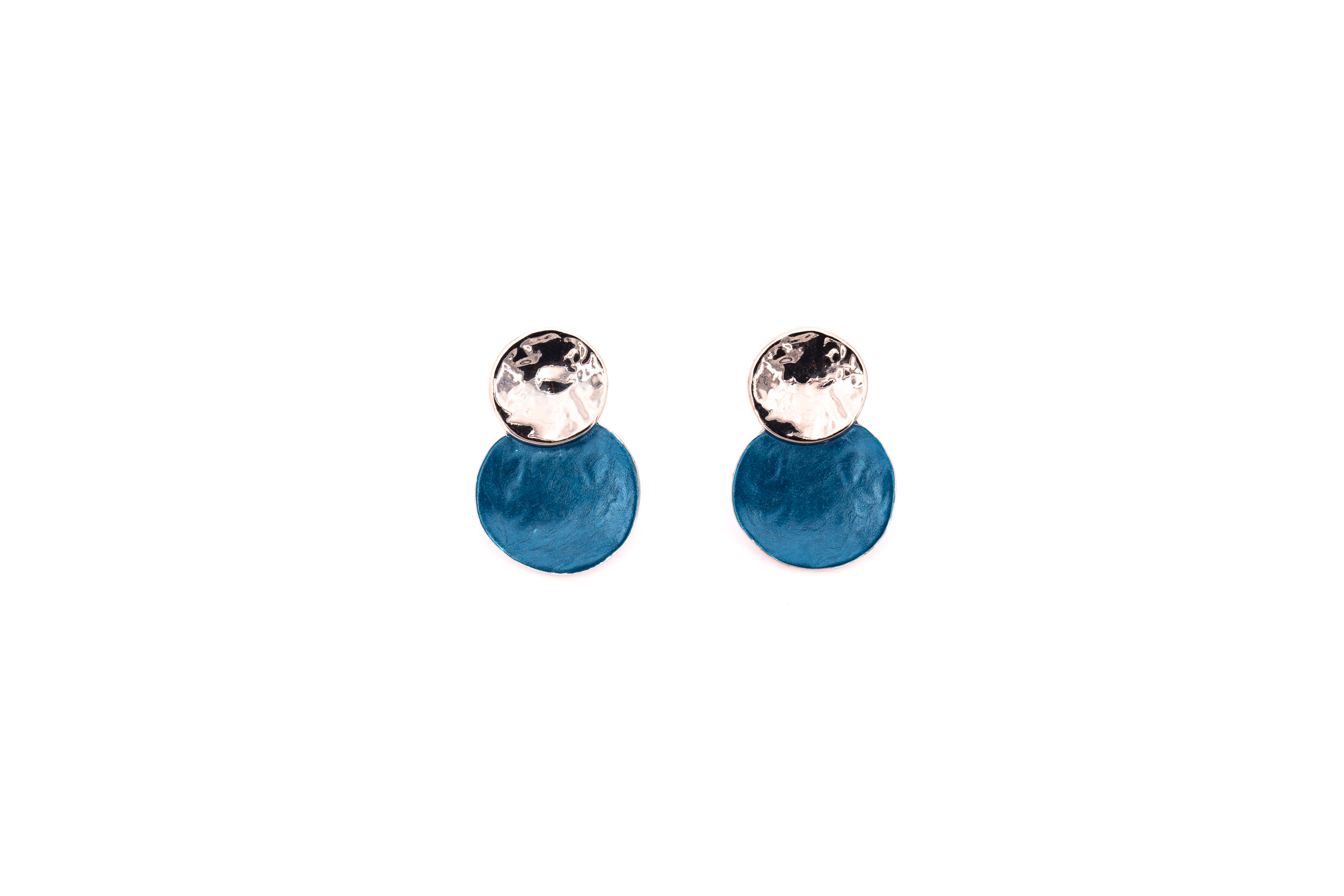 zamak earrings due tondi