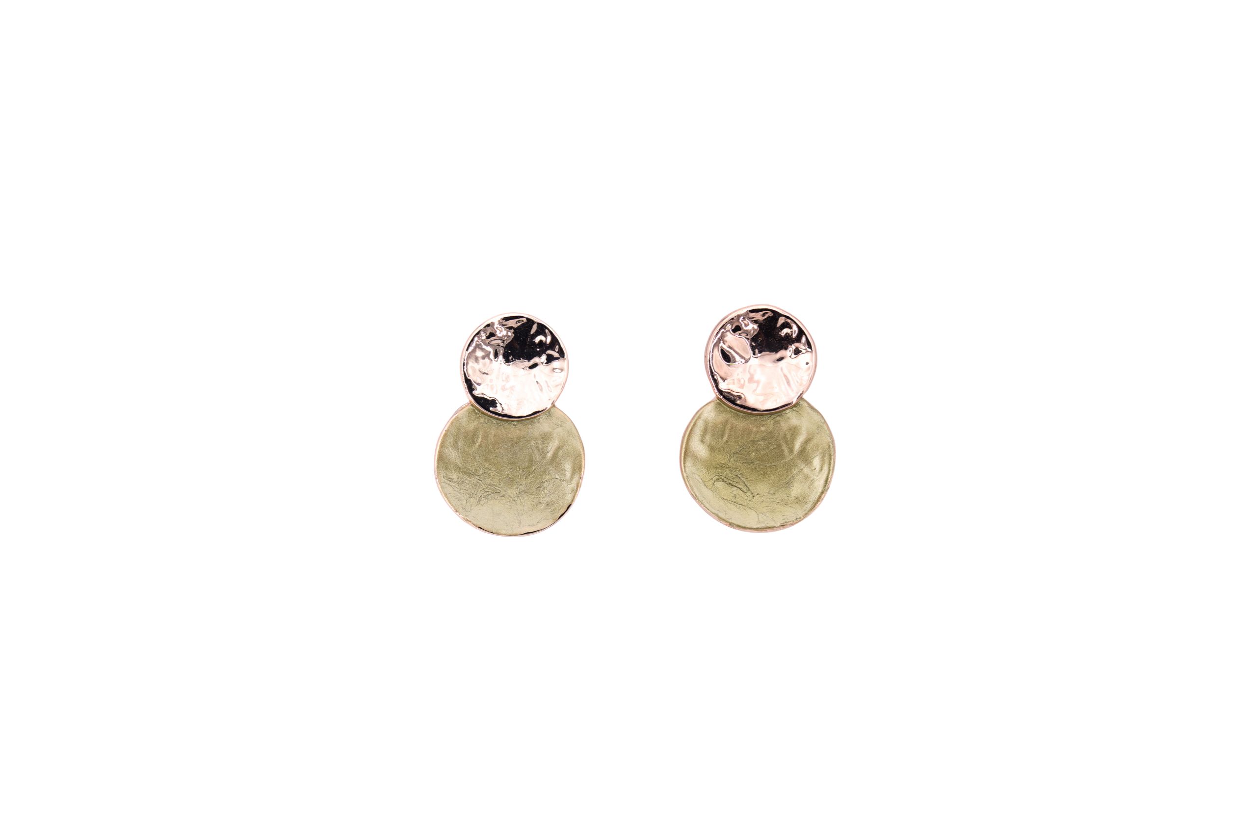 zamak earrings due tondi