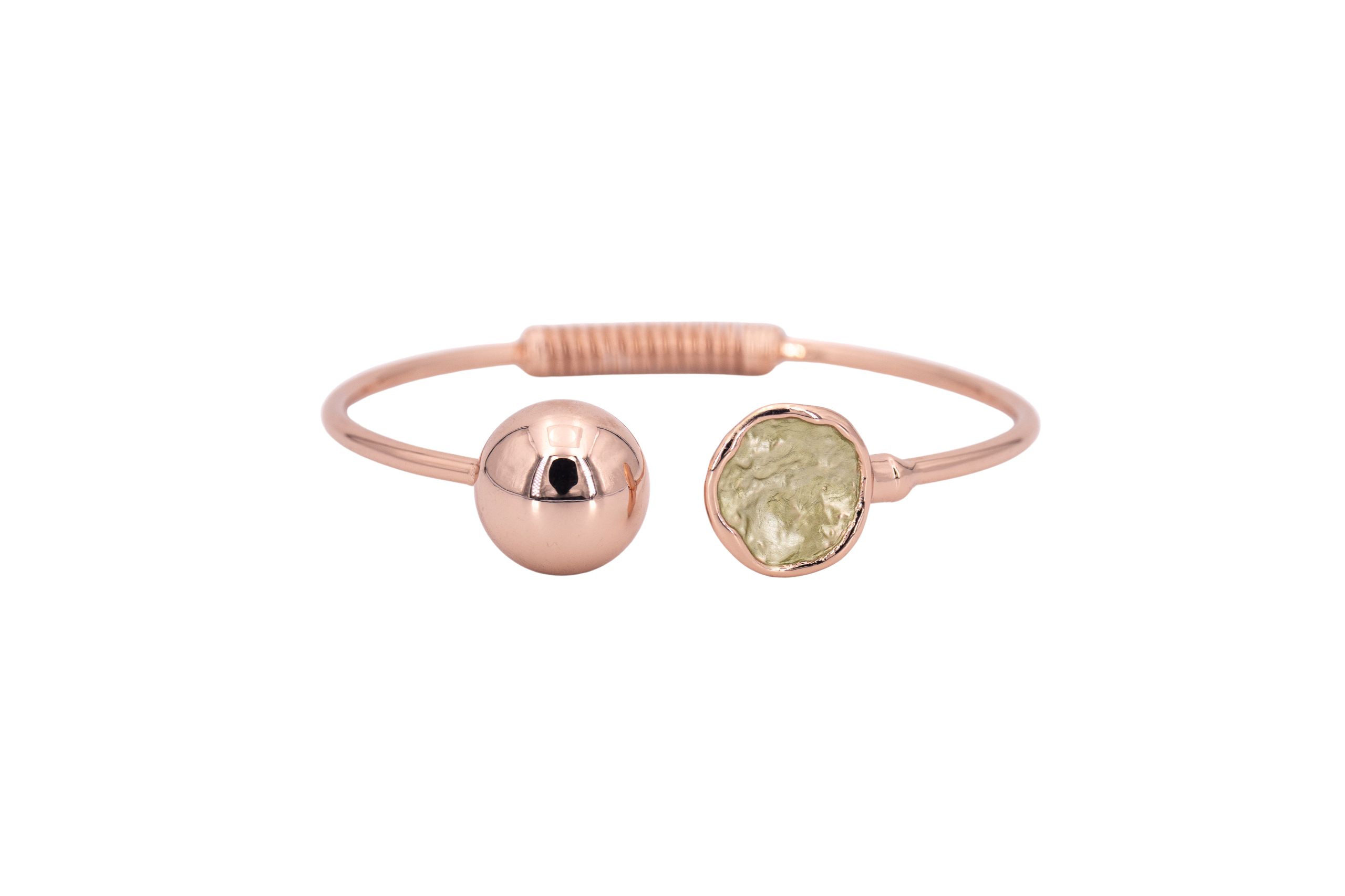 Bracciale zama tondino e pallina