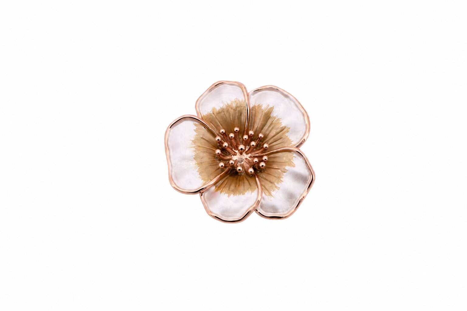 Spilla magnetica zama fiore aperto