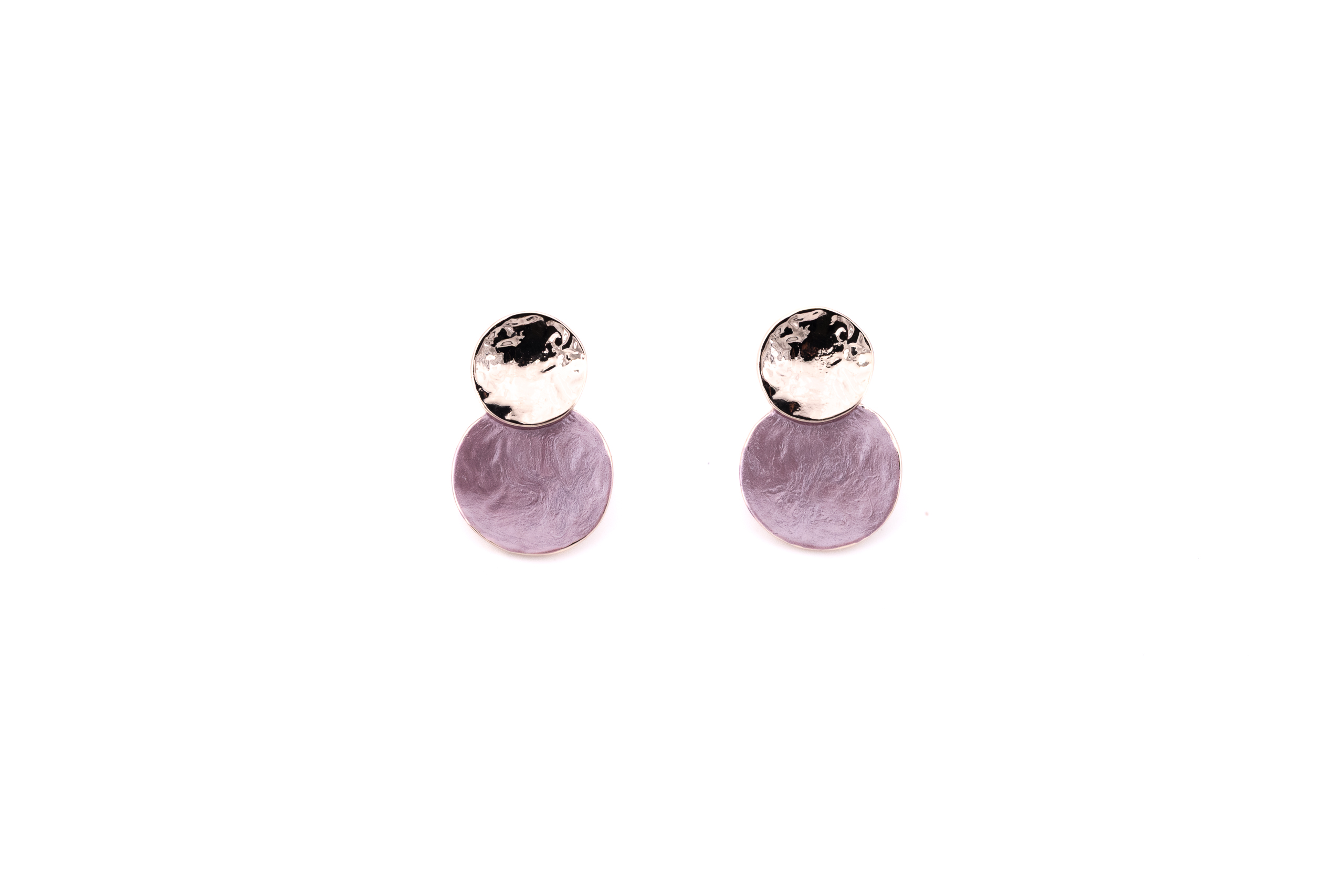 zamak earrings due tondi