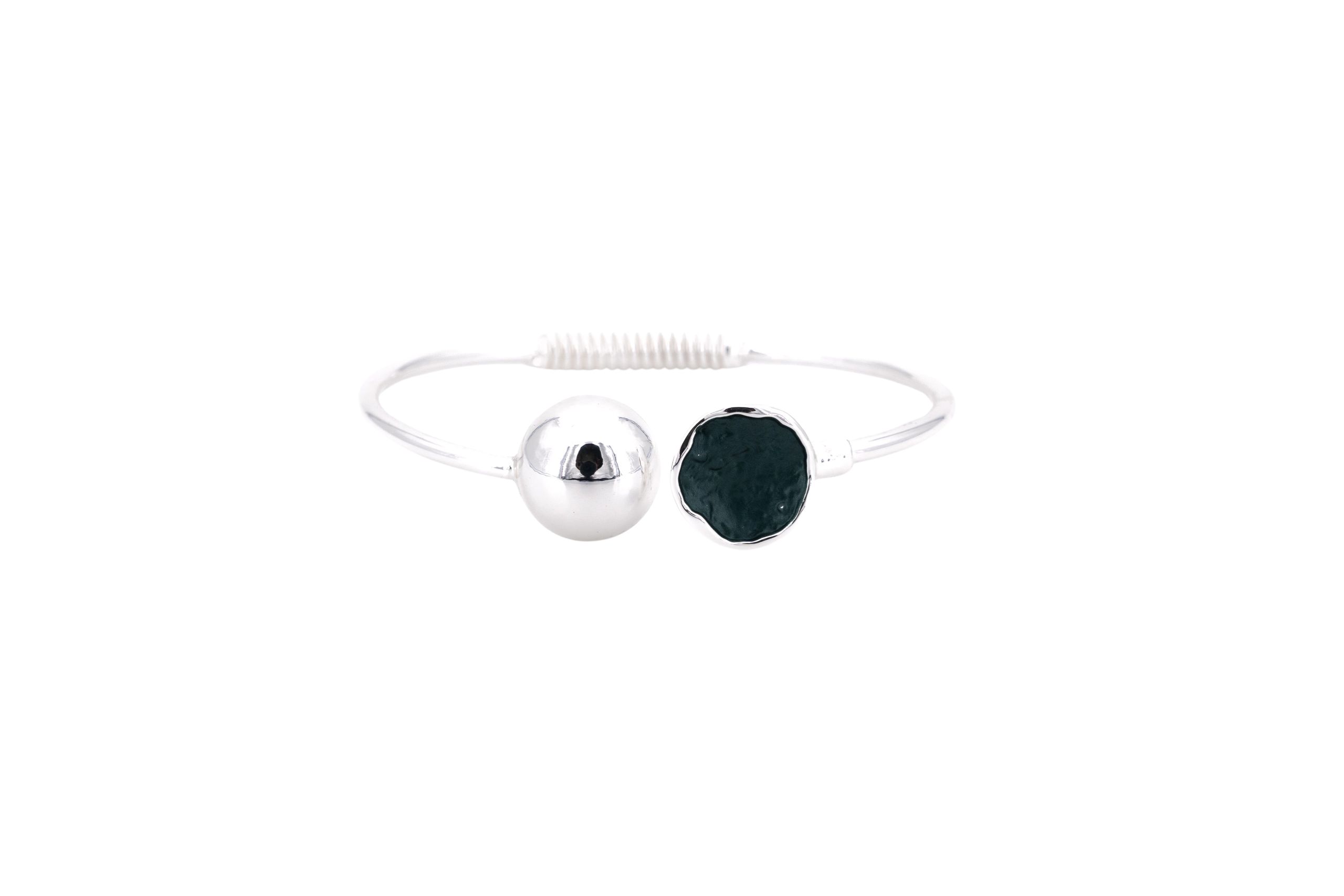 Bracciale zama tondino e pallina
