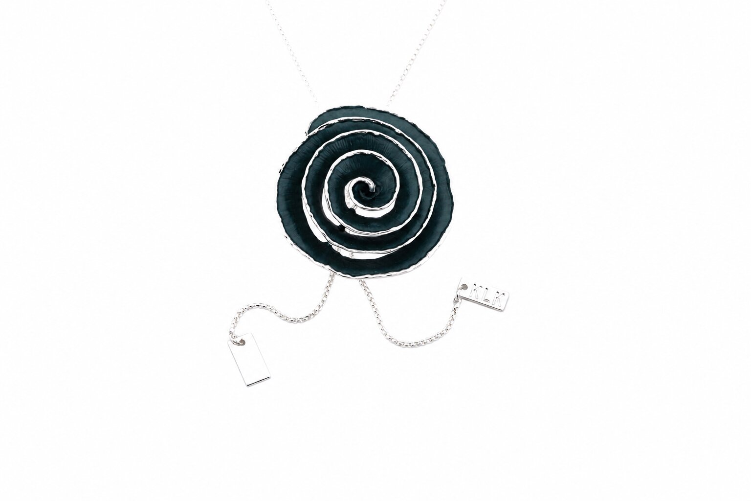 Collana catena saliscendi zama spirale
