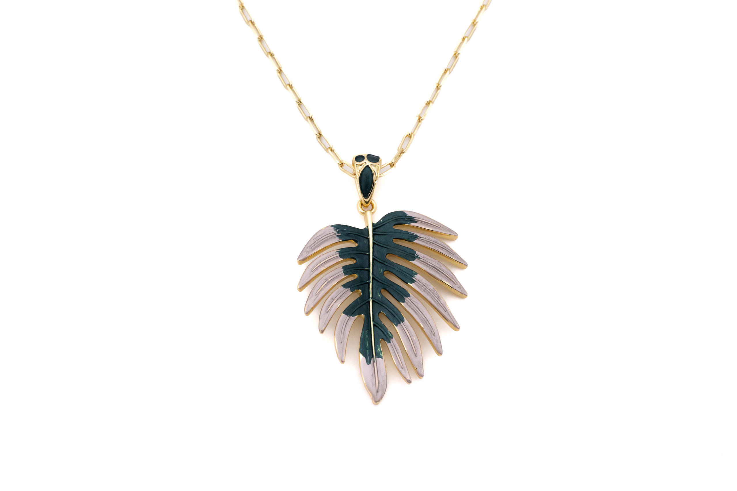 zamak necklace foglia