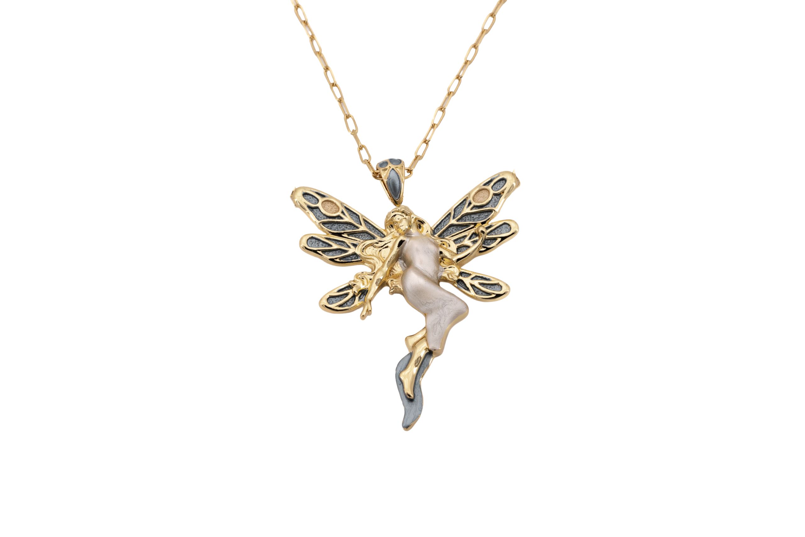 Collana catena lunga zama ninfa
