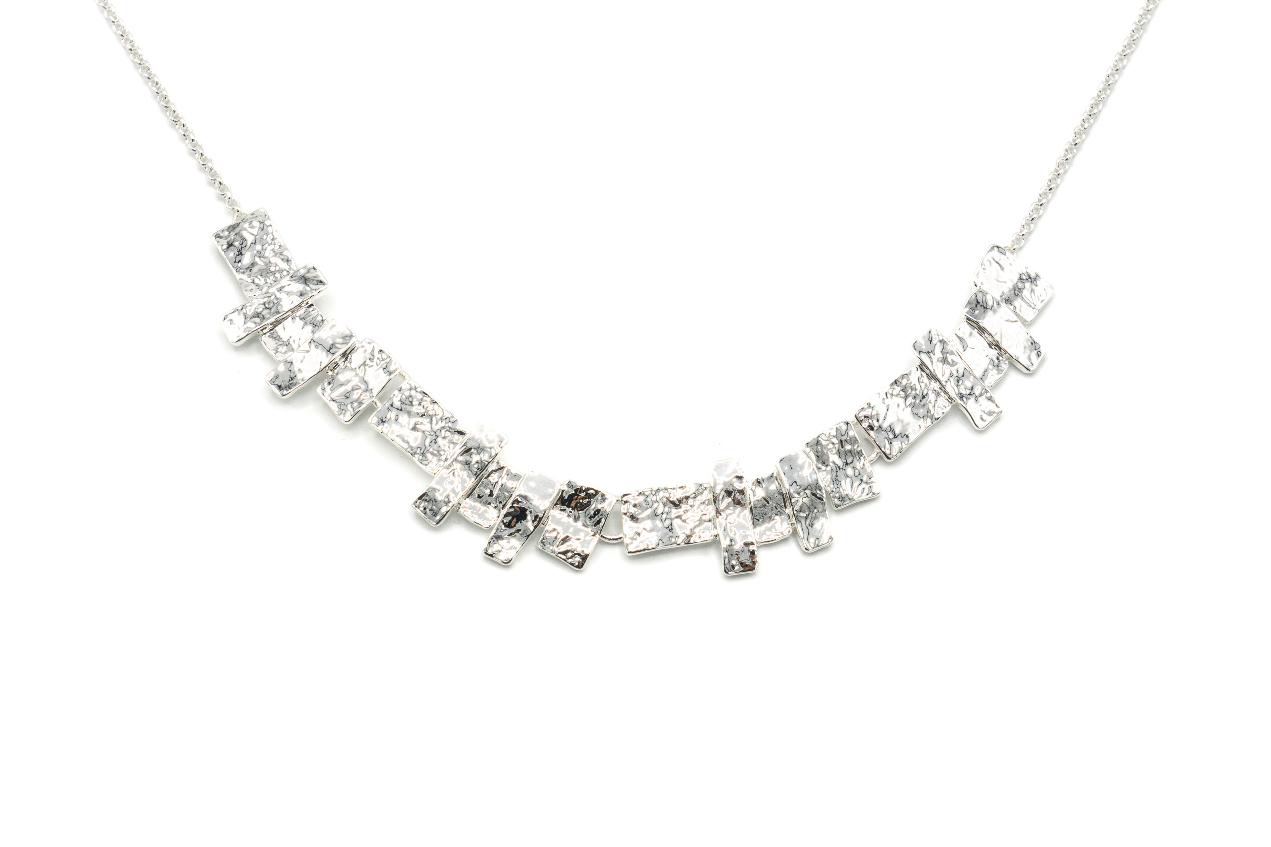 GIROCOLLO MET.ZAMA BAGNO IN ARGENTO LUCIDO BARRETTE