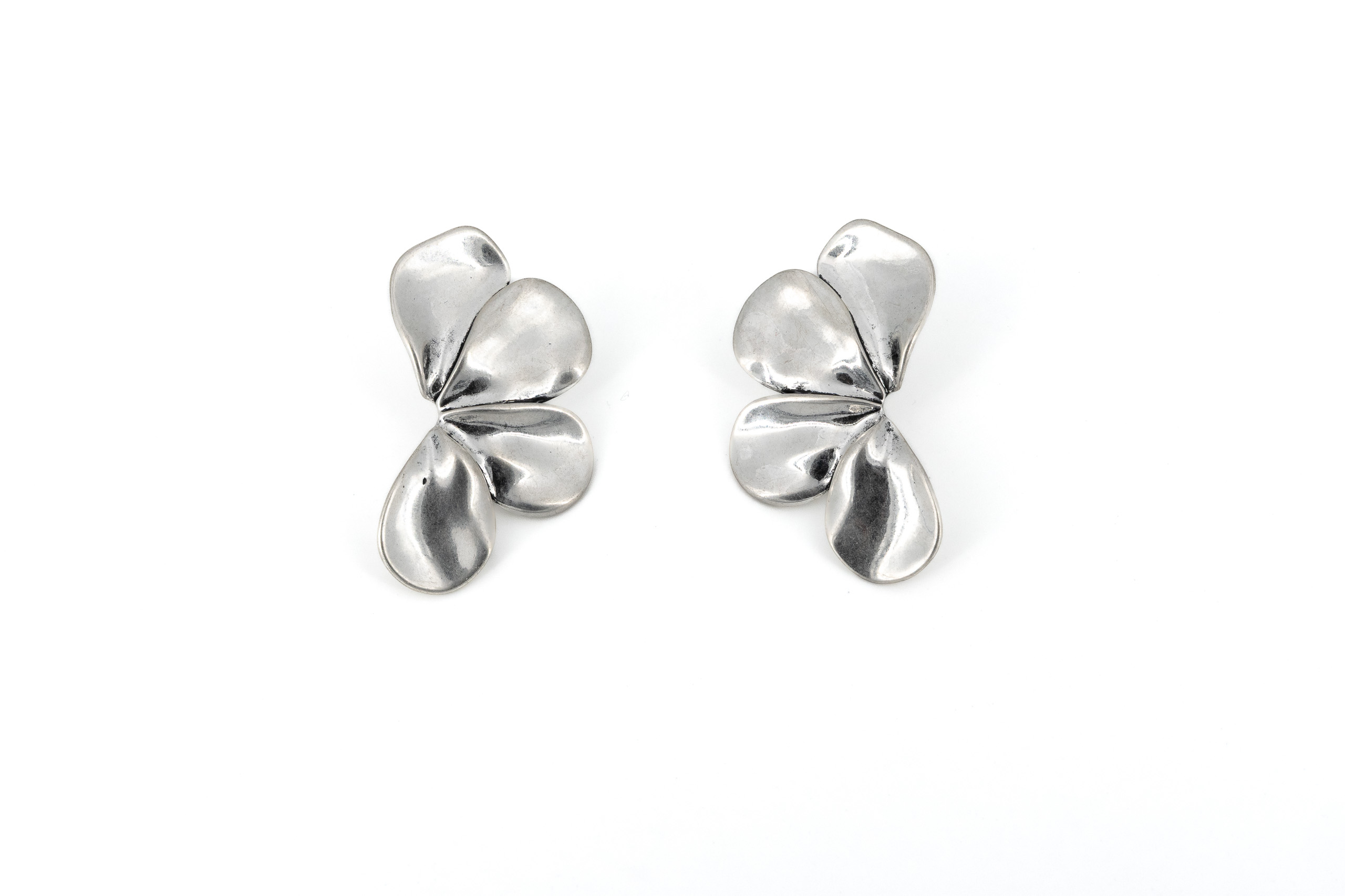 Orecchini zama quattro petali laterali