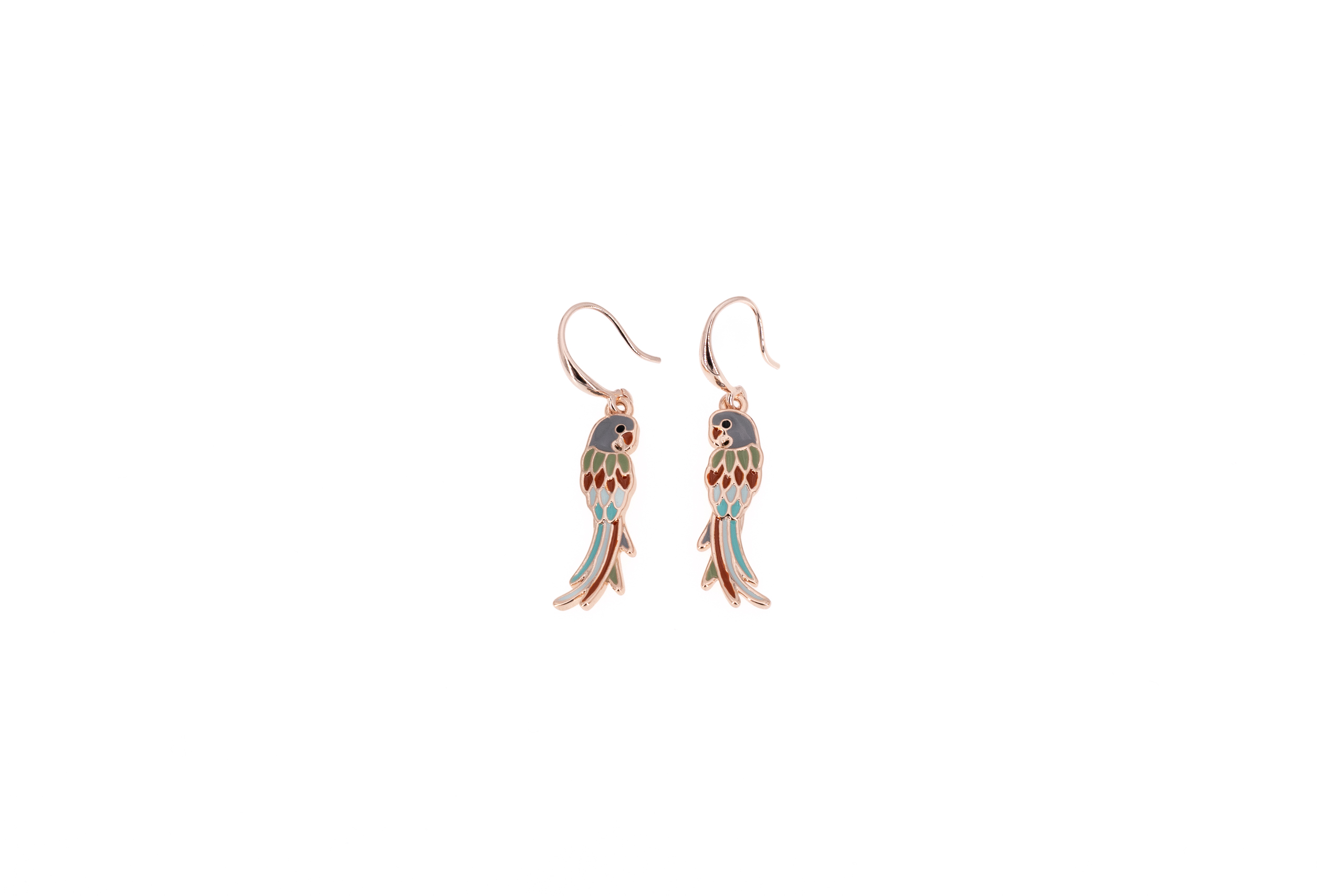 zamak earrings pendant pappagallo