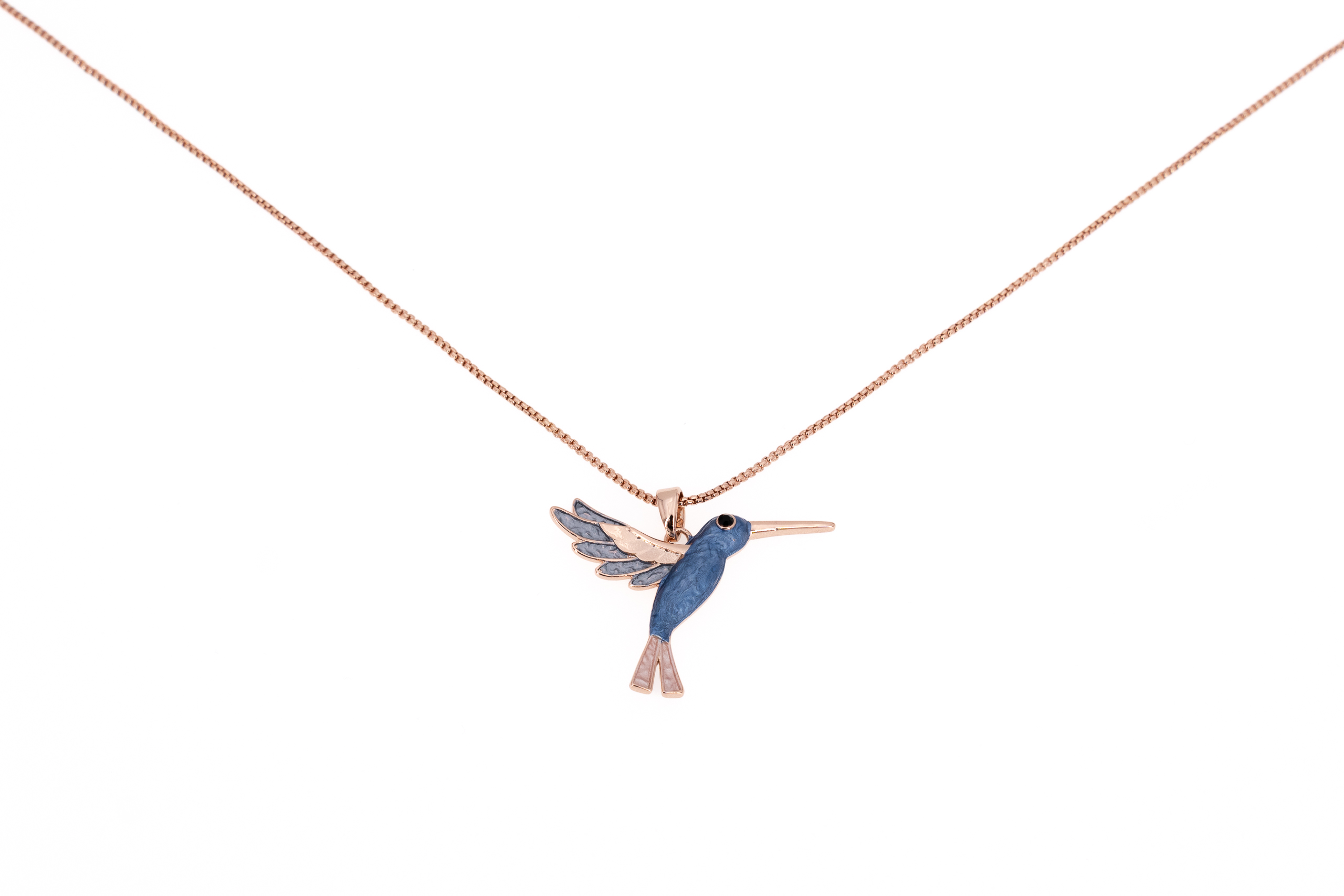 zamak necklace pendant colibri'