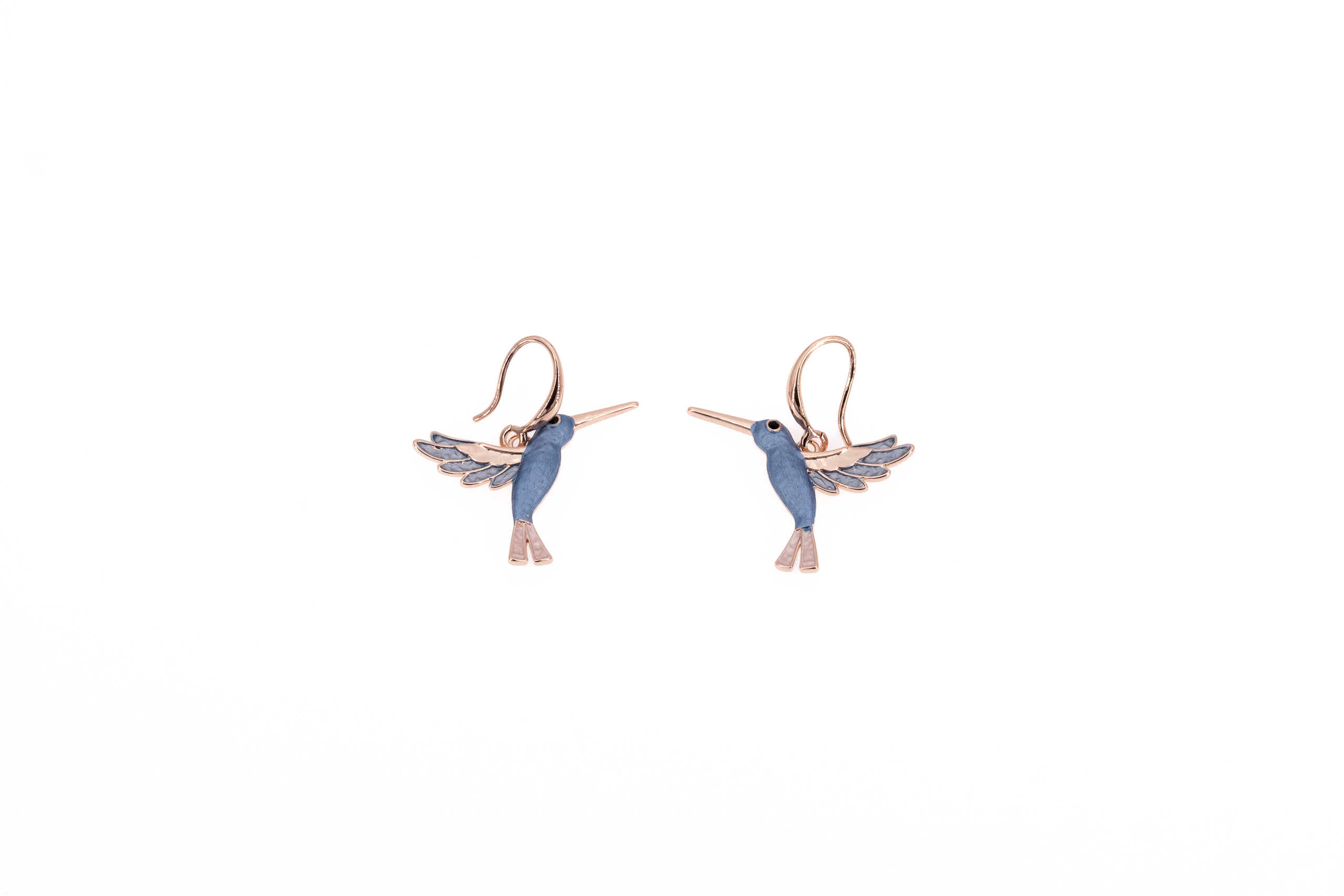 Orecchini zama con ciondolo colibri'