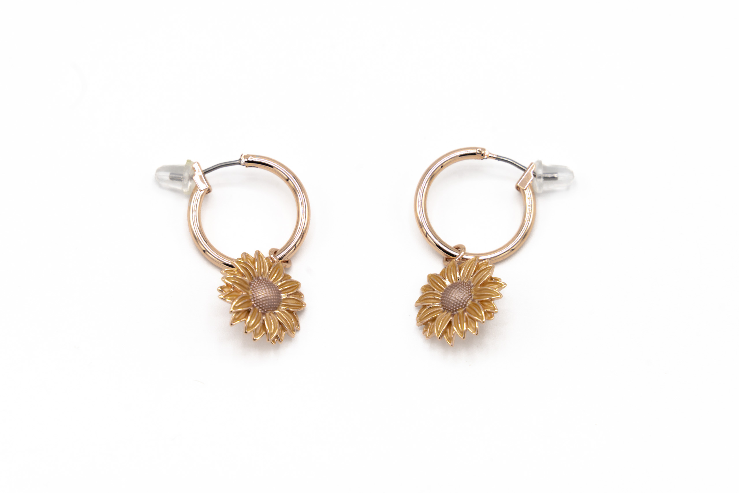 zamak earrings pendant girasole