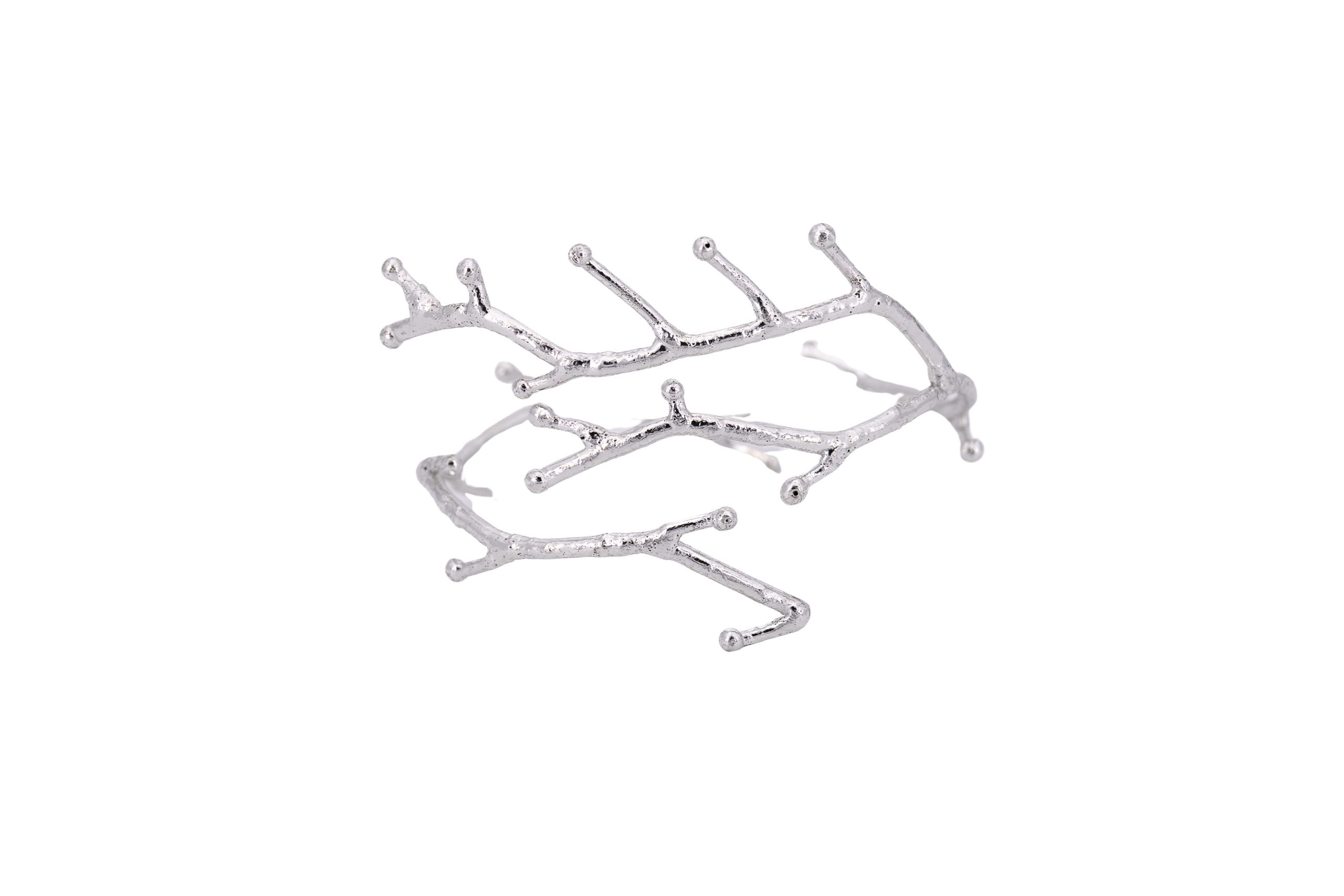 Bracciale ottone disegno ramo