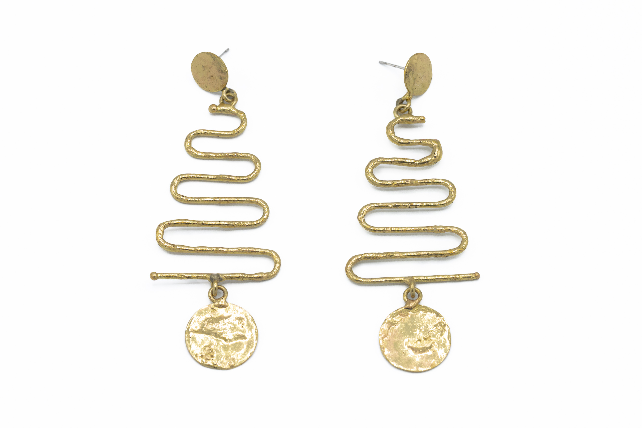 Brass earring
