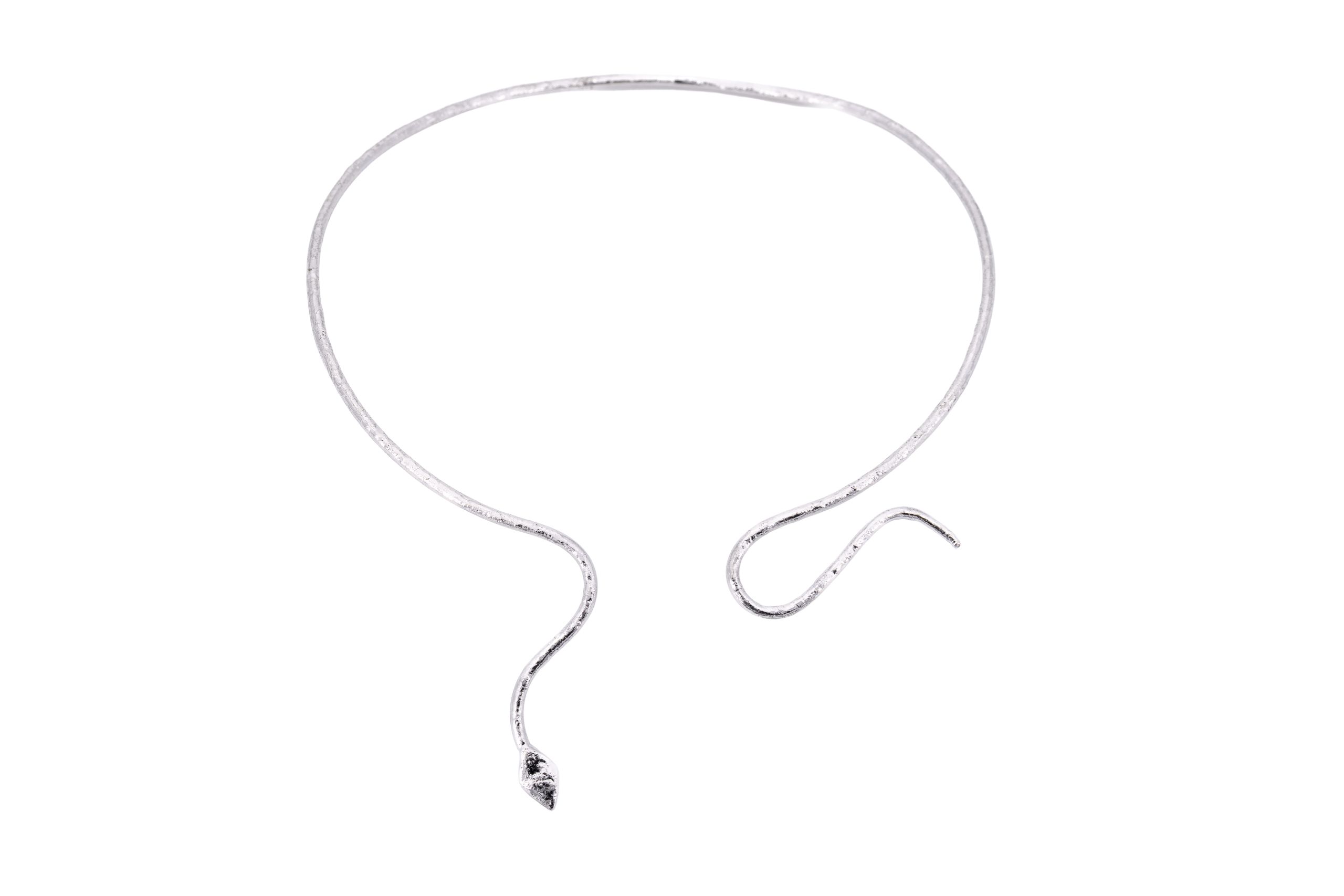 Choker ottone un filo serpente
