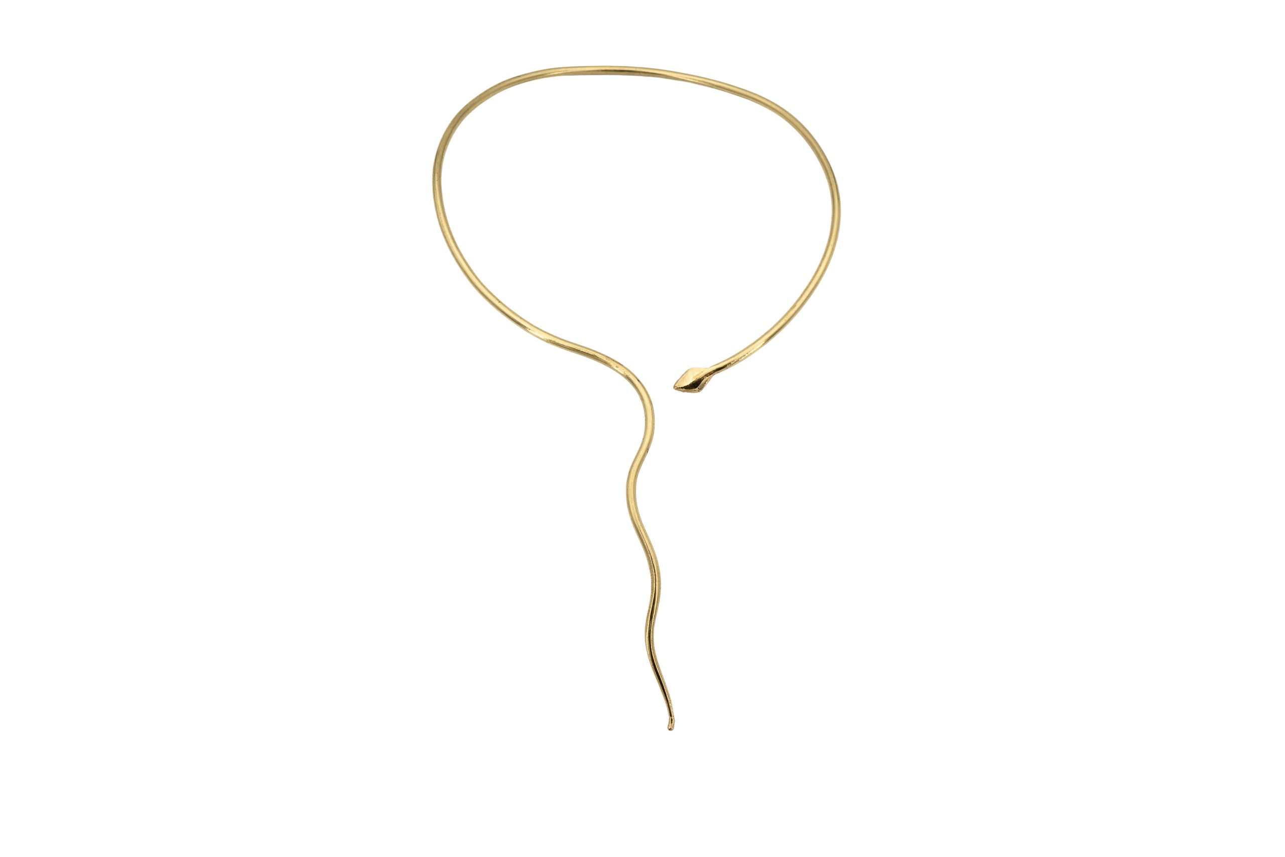 Choker ottone serpentina