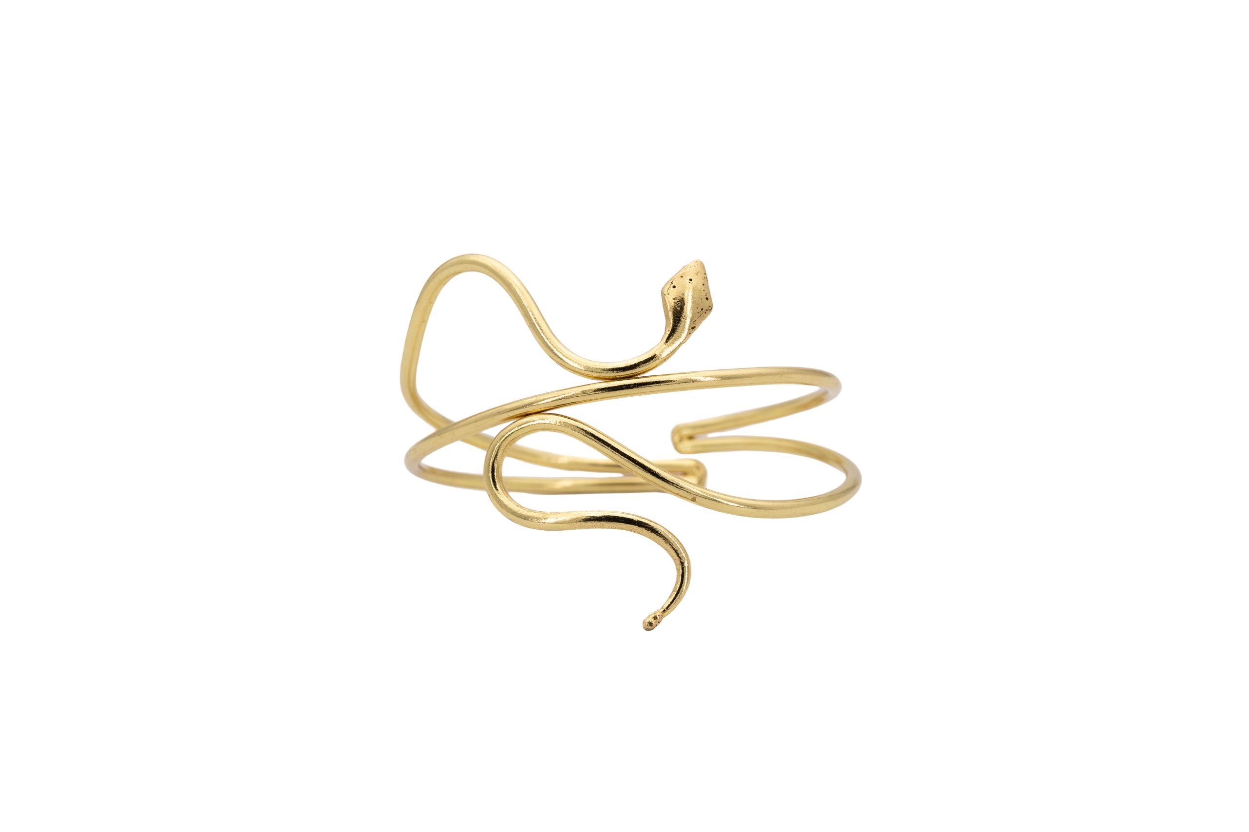 Bracciale ottone serpentina