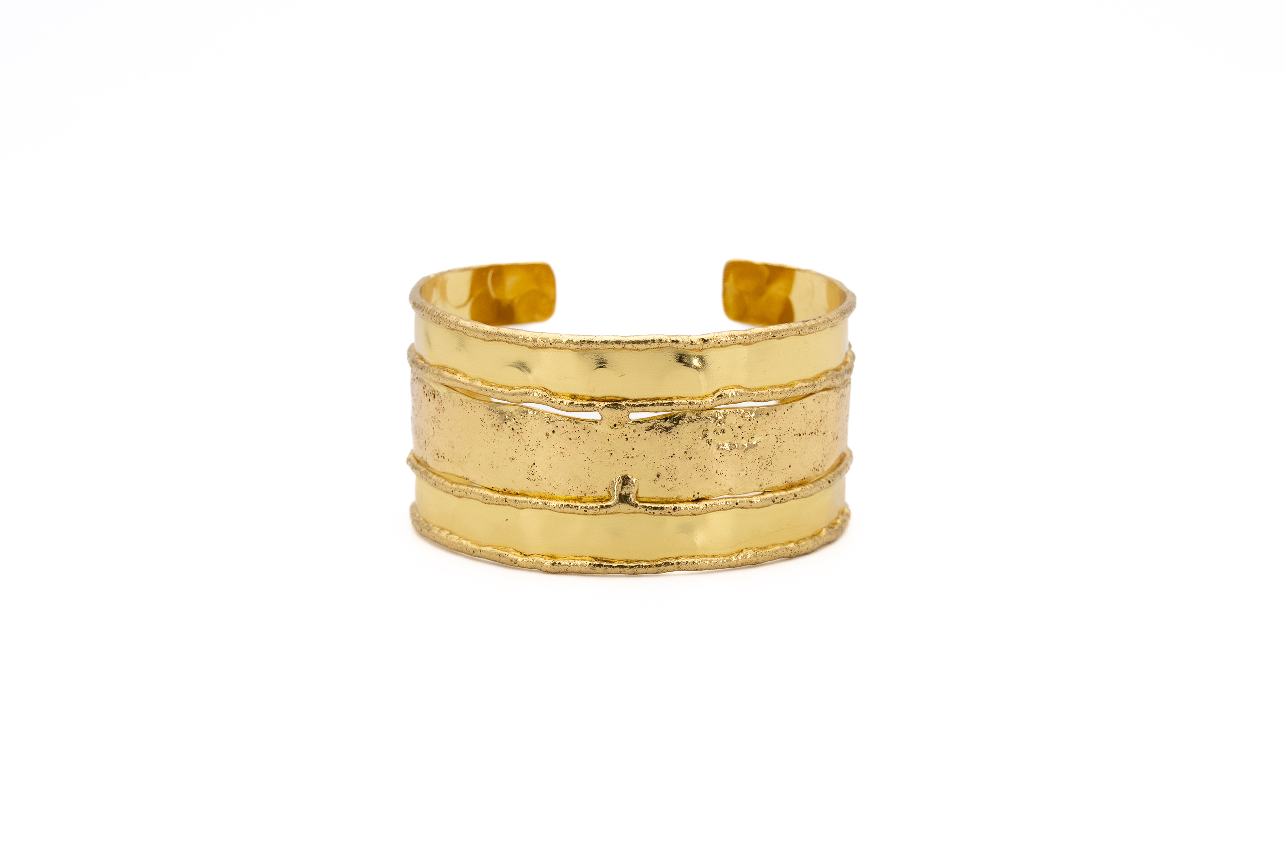 Bracciale ottone fascia piena