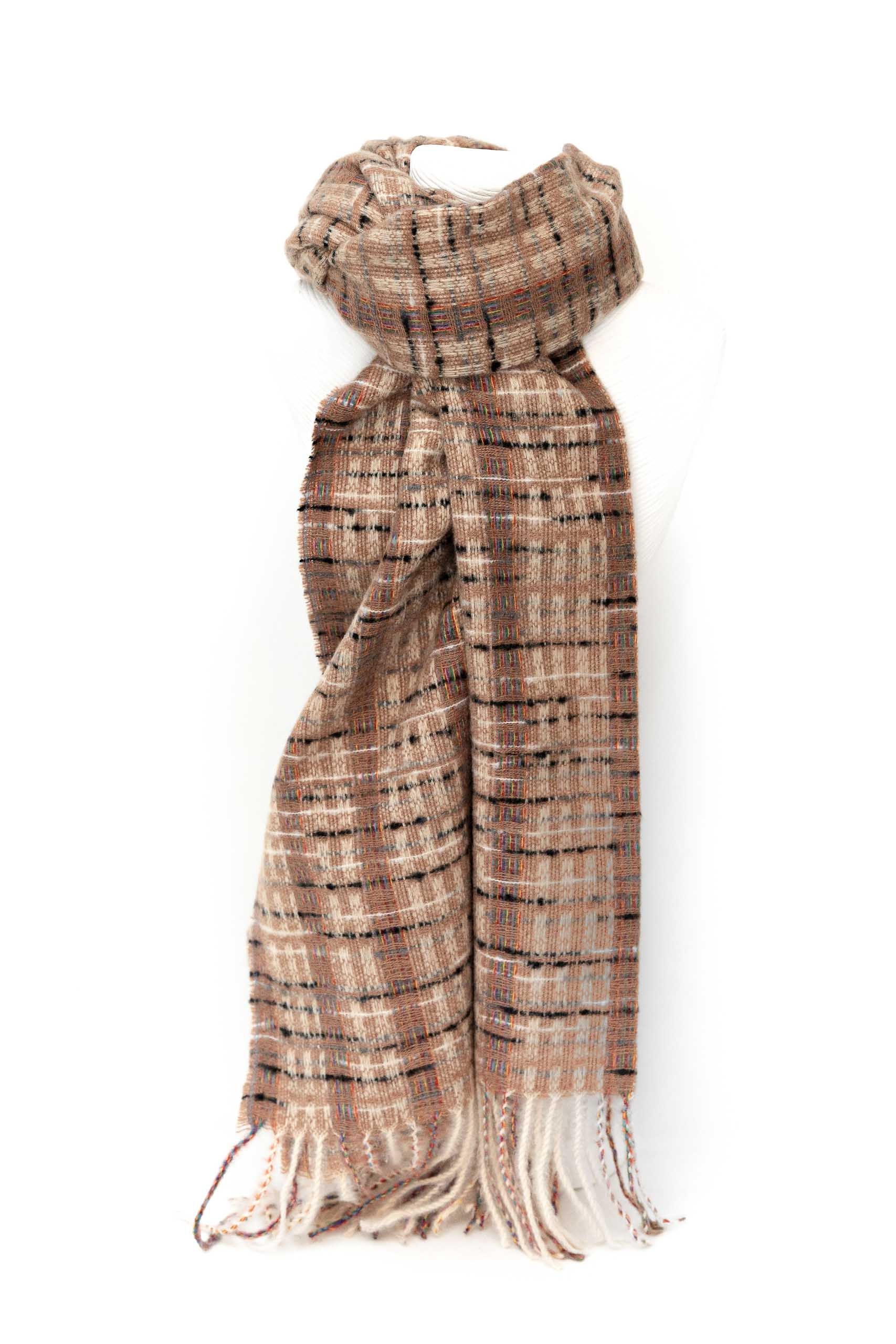 WOOL AND VISCOSE SCARF